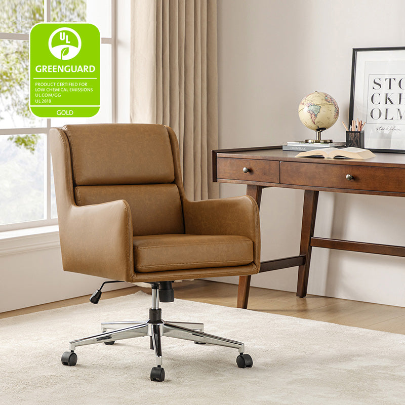 Eamonn Ergonomic Adjustable Swivel Office Chair with Metal Base - Perfect for Home Office, Gaming & Workspace Comfort