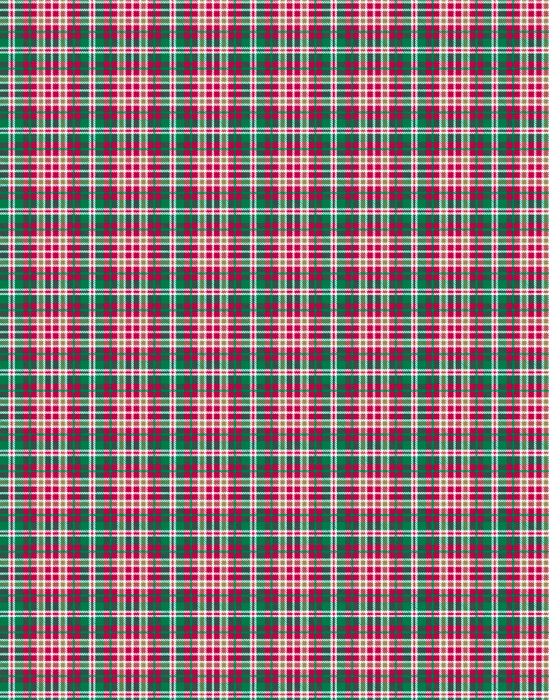 Christmas Tartan Scalloped Tissue Paper - Festive Holiday Gift Wrapping, Decorative Party Supplies for Xmas Presents, Tree Decorations & DIY Crafts