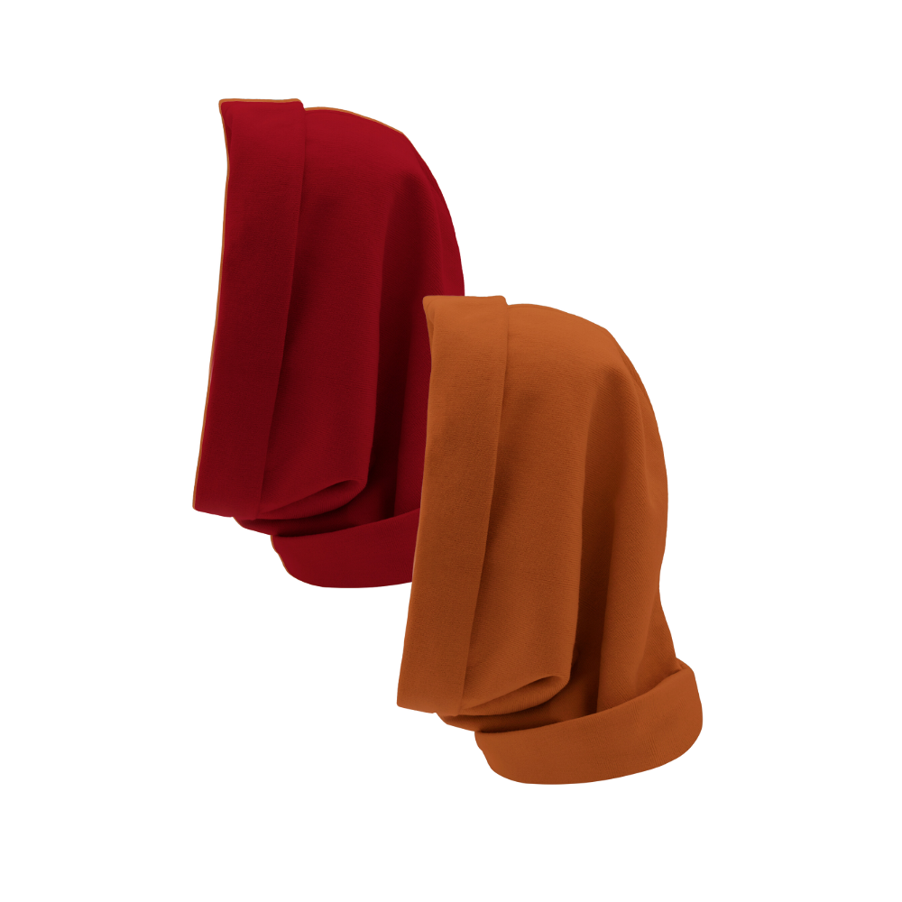 Hairbrella Satin Lined Waterproof Infinity Rain Scarf - 2 Pack Bundle for Women, Fashionable Hair Protection in Rainy Weather | Perfect for Commuting, Outdoor Activities & Bad Hair Days