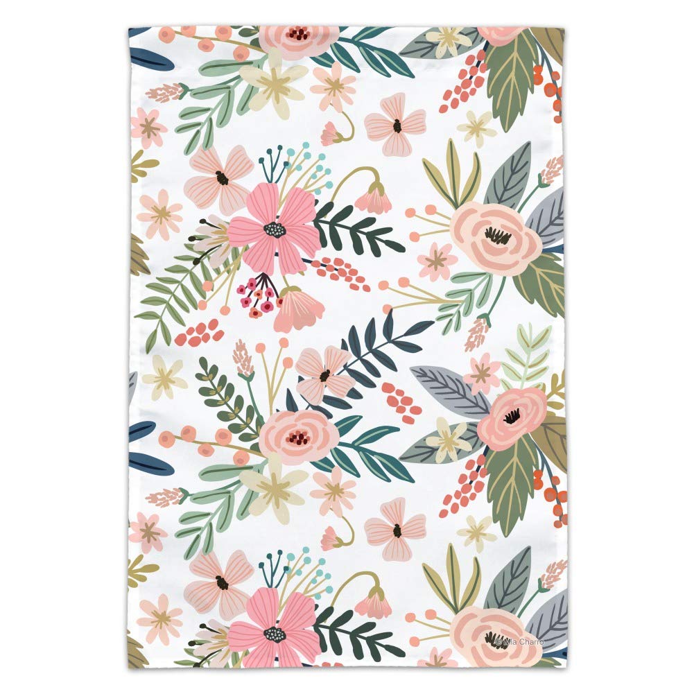 French Garden Flowers Yard Flag - Decorative Outdoor Garden Flag for Patio, Lawn & Yard Decor - Perfect for Spring, Summer & Home Garden Decorations
