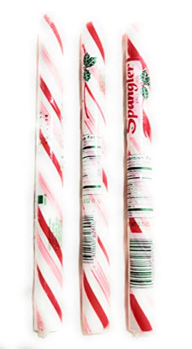 Spangler Jumbo Candy Cane Sticks - 15 Pack of Peppermint Poles for Christmas Stockings, Holiday Parties & Festive Decorations