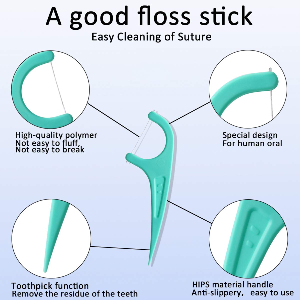 FAMILIFE Mint Dental Floss Picks 240 Count - Teeth Cleaning Flossers with 4 Travel Cases, Anti-Tooth Decay, Fresh Breath - Perfect for Family Oral Care at Home, Work & Travel