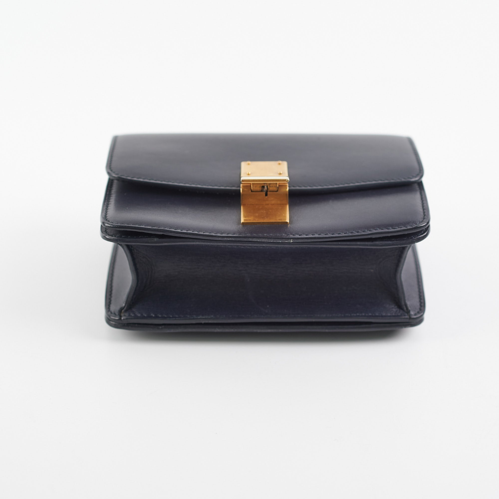 Celine Small Box Bag in Navy Blue - Luxury Crossbody Handbag for Women, Perfect for Work, Travel & Everyday Use