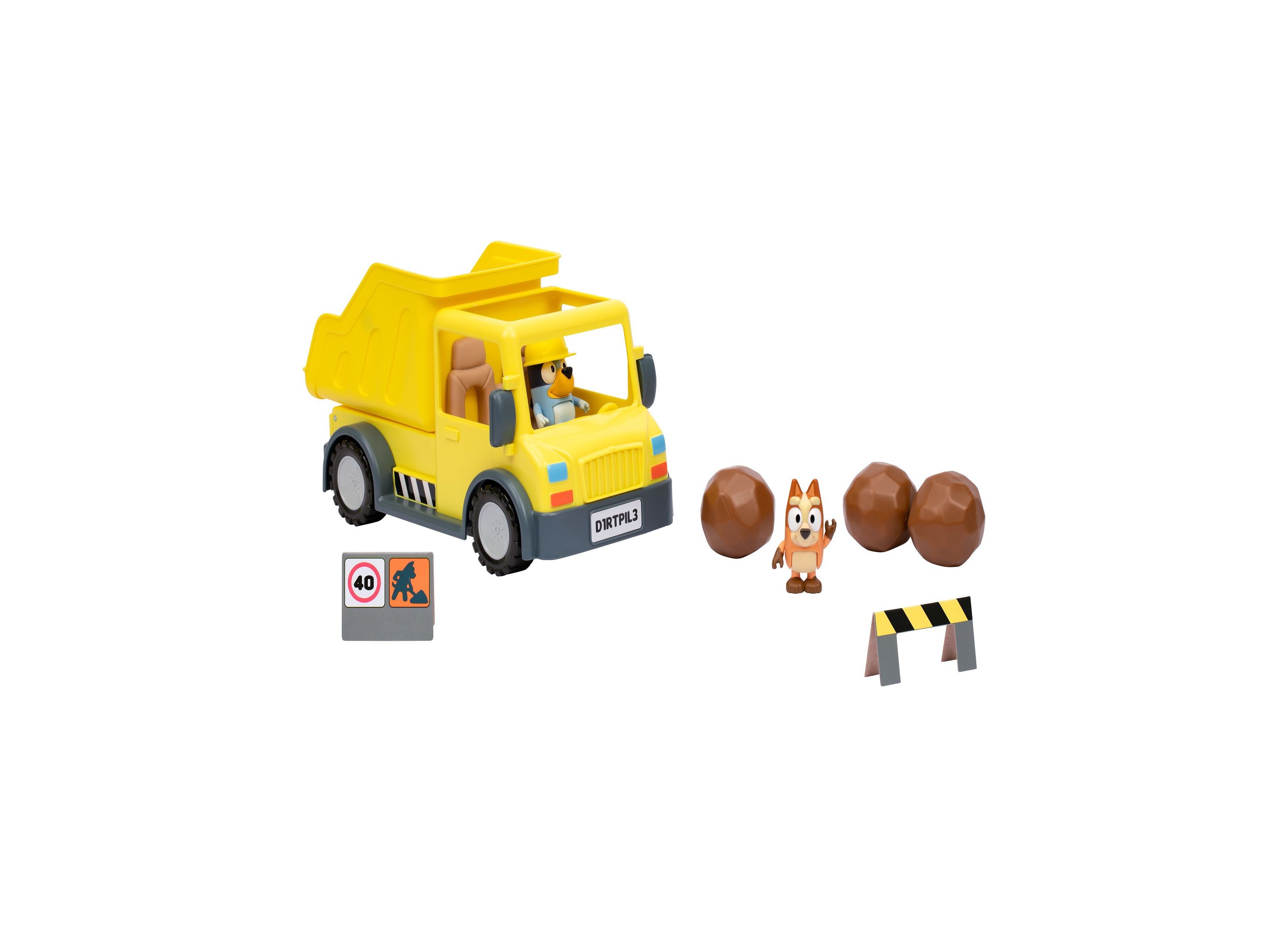 Bluey's Adventure Series Dump Truck Toy with Exclusive Figures - Fun Construction Play for Kids, Perfect Gift for Bluey Fans | Pretend Play, Birthday & Christmas Present