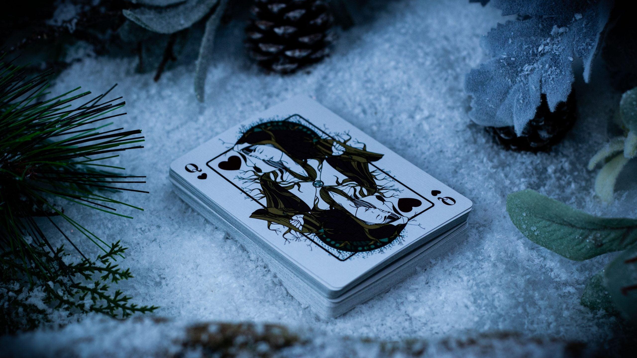 The Green Man Winter Playing Cards - Premium Deck for Holiday Games, Magic Tricks & Family Gatherings