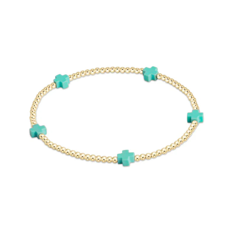 Egirl Signature Cross Small 2mm Bracelet - Dainty Minimalist Christian Jewelry for Women, Perfect for Everyday Wear & Gift Giving