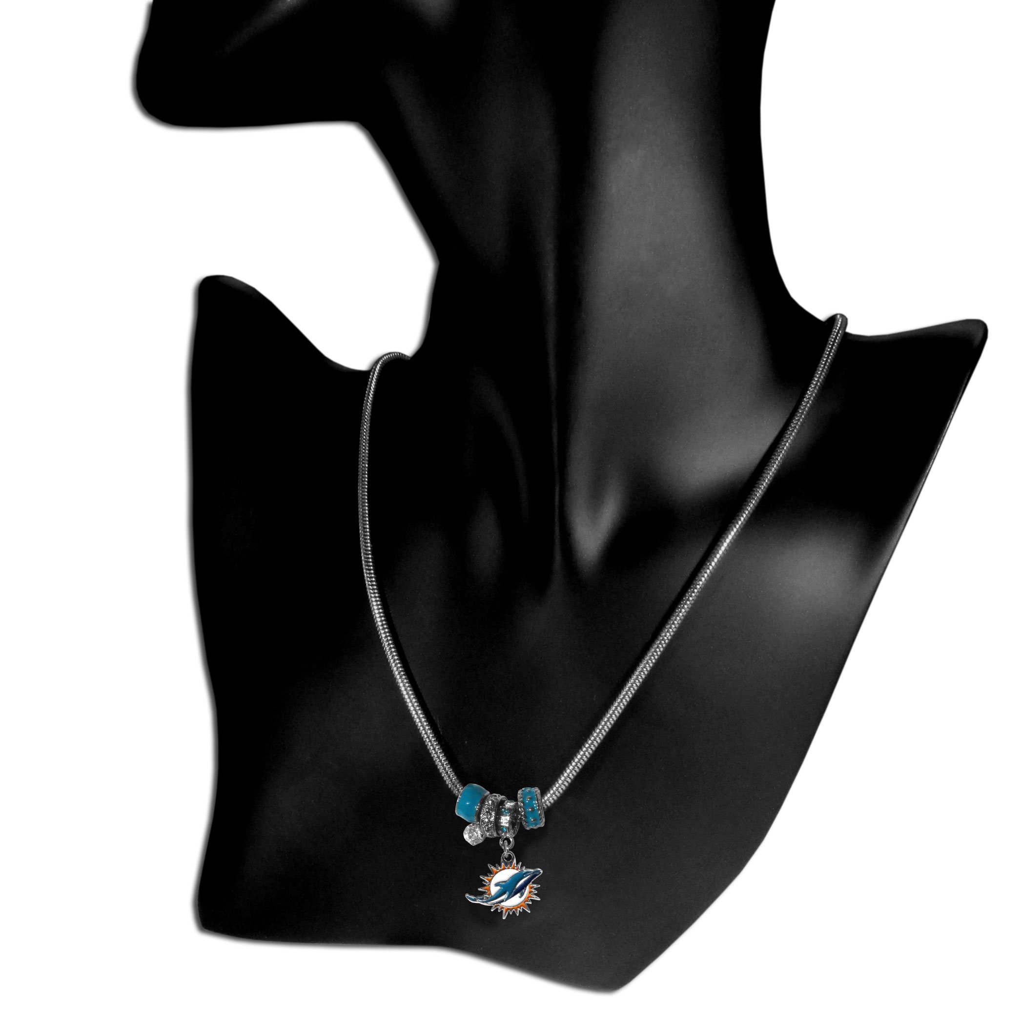 Siskiyou Sports NFL Euro Bead Necklace - Officially Licensed Football Fan Jewelry for Men & Women - Perfect for Game Day, Tailgating & Sports Events