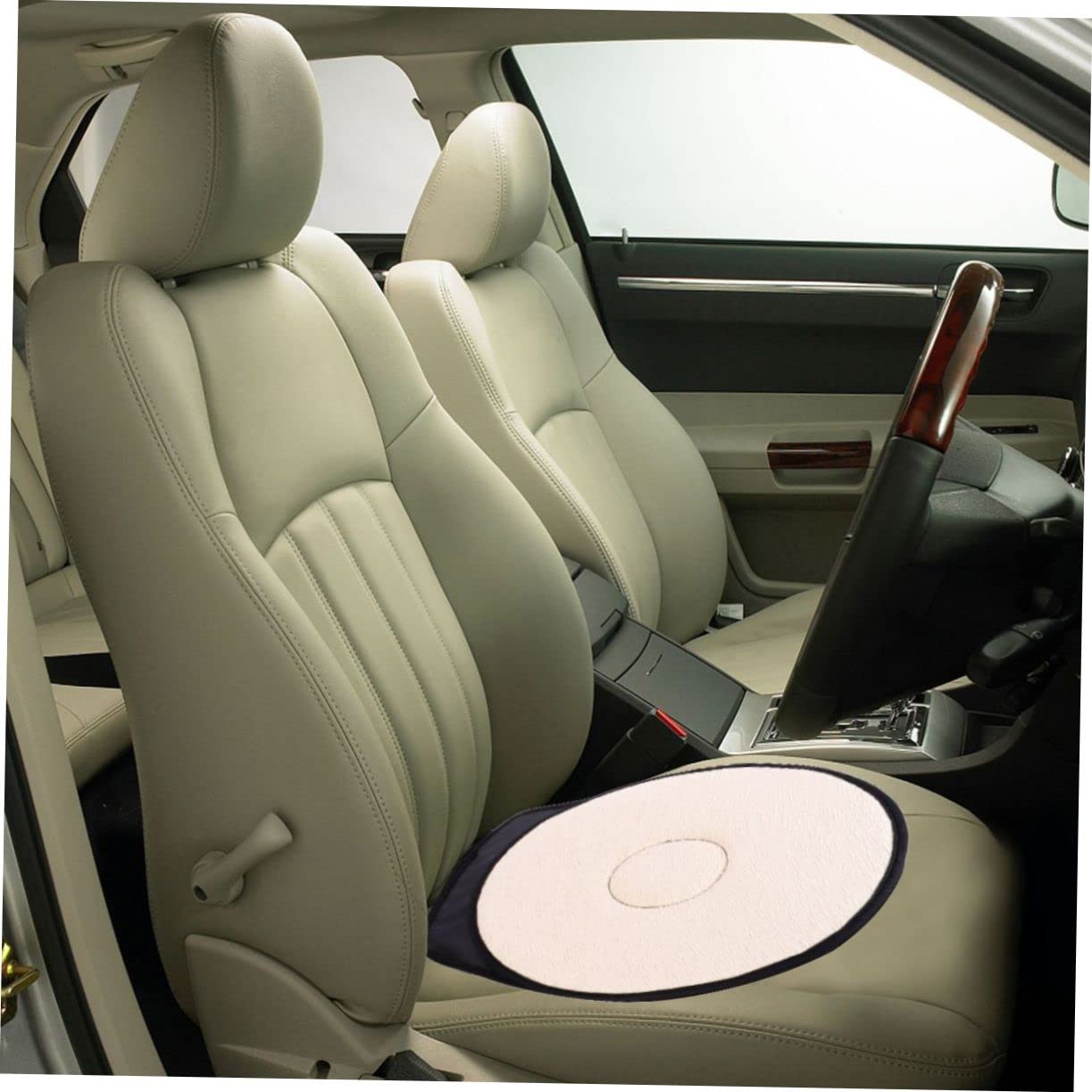 360° Rotating Car Seat Cushion - Swivel Cushion Pad with Memory Foam for Drivers & Passengers | Comfort Support for Long Drives, Office Chairs & Home Use