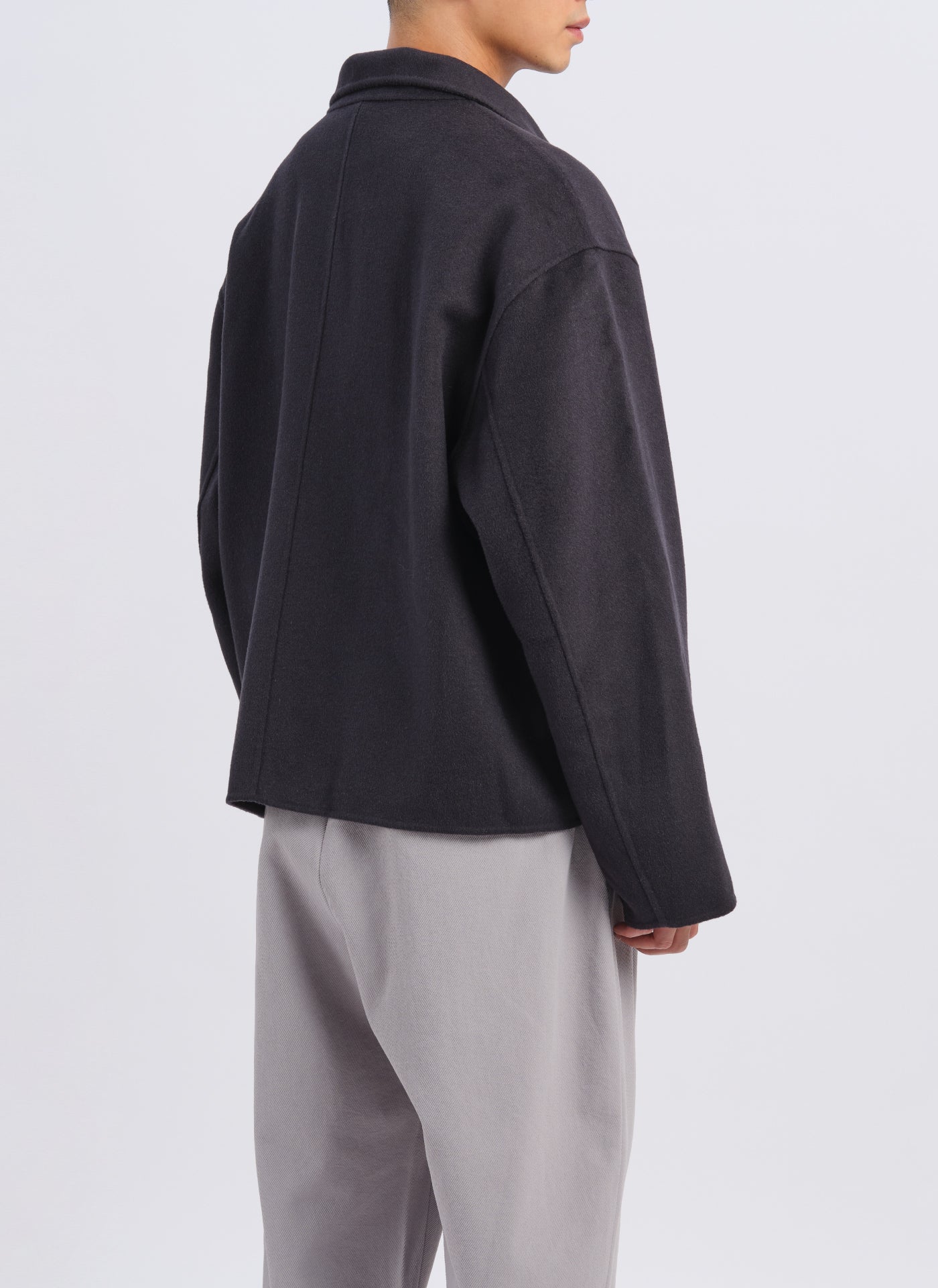 Premium W.R Wool Cashmere Stand Collar Jacket for Men & Women - Warm Winter Coat for Office, Travel & Outdoor Activities