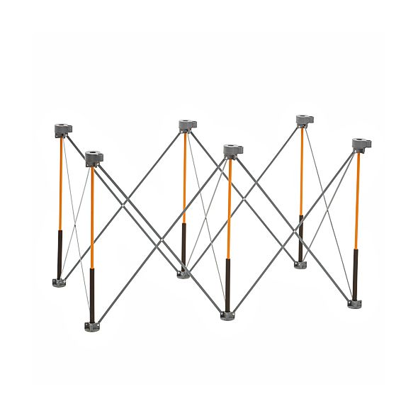2ft x 4ft x 30in Centipede Training Unit with 4 Cups & 2 Clamps - Portable Martial Arts Equipment for Karate, Taekwondo & MMA Practice - Includes Carry/Storage Bag