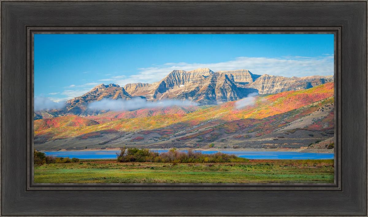 Autumn Splendor Over Timpanogos - Stunning Fall Landscape Photography Print for Home & Office Wall Decor | Perfect for Living Rooms, Bedrooms & Gifts