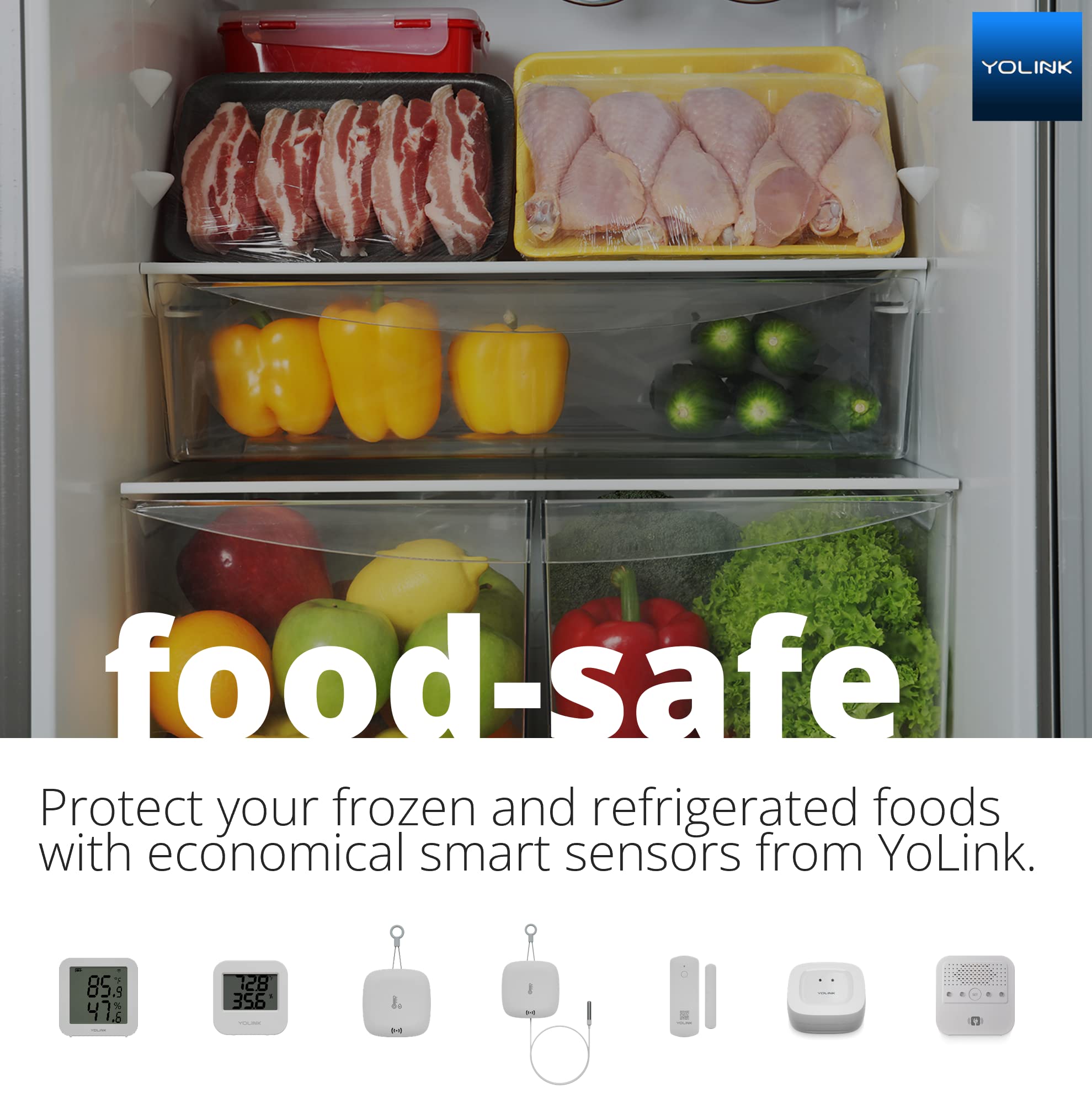 Smart Wireless Temperature & Humidity Sensor for Freezer & Fridge Monitoring - Wide Range, Real-Time Alerts | Ideal for Home, Restaurant & Laboratory Use