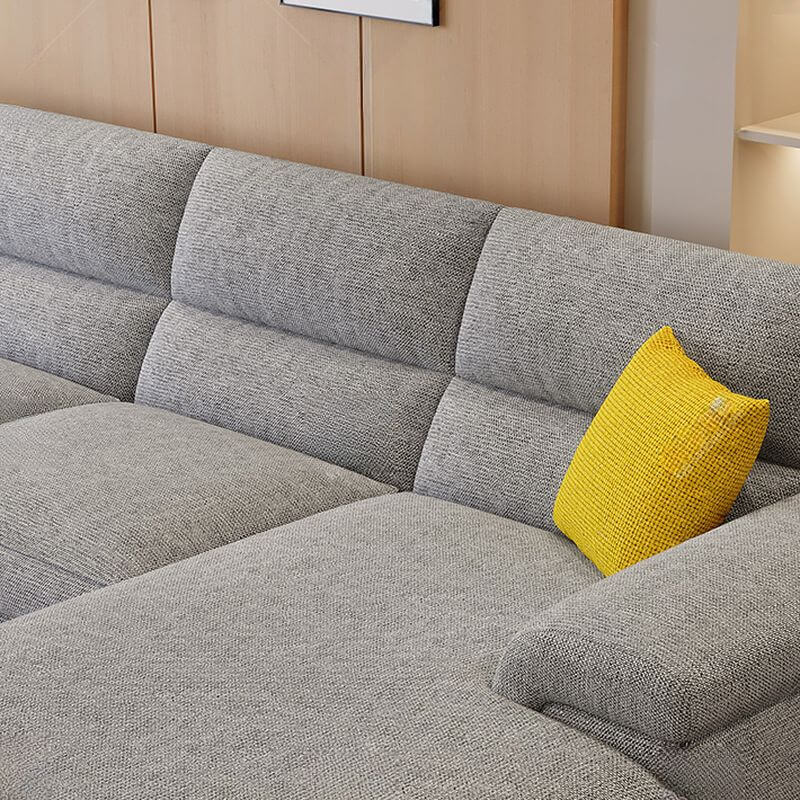 L-Shaped Sectional Sofa with Chaise Lounge, Right-Hand Facing & Hidden Support - Perfect for Living Room, Home Theater, and Small Spaces