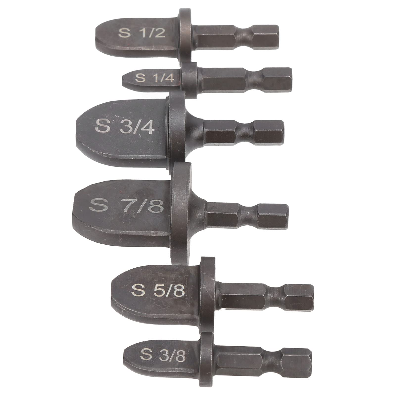 6Pcs Tube Expander Set - Bearing Steel Hex Handle Swaging Tools for AC Copper Pipes (1/4