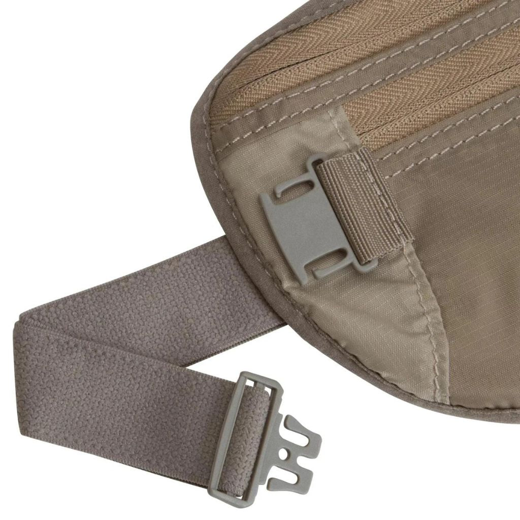 Eagle Creek Silk Undercover Neck Wallet DLX - RFID Blocking Travel Money Belt for Men & Women - Secure & Lightweight Khaki Pouch for Passport, Cash, Cards - Perfect for Airports, Hiking, and International Travel