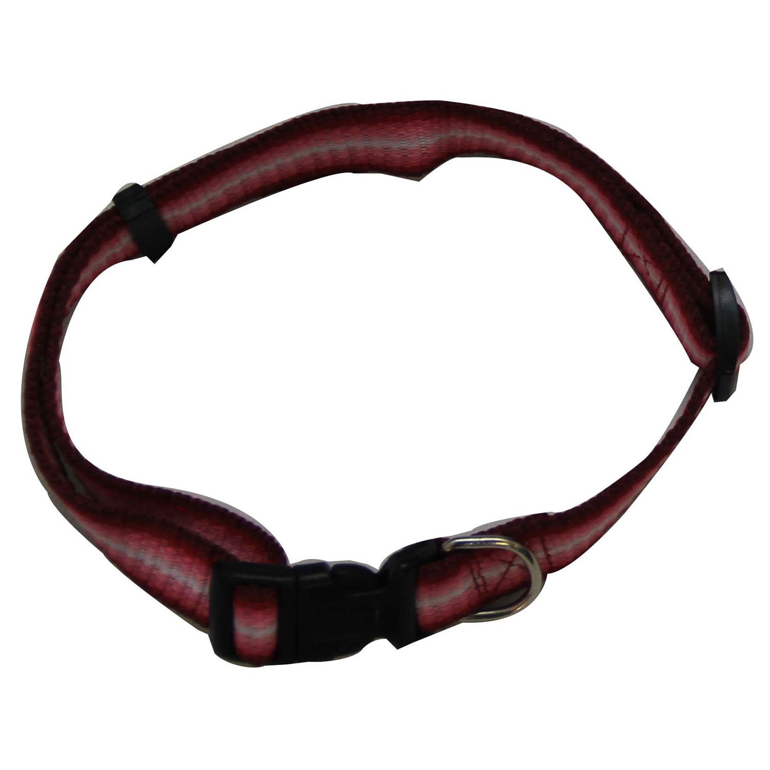 Iconic Pet Rainbow Adjustable Dog Collar - Large Size, Vibrant Red - Perfect for Daily Walks, Training & Outdoor Adventures