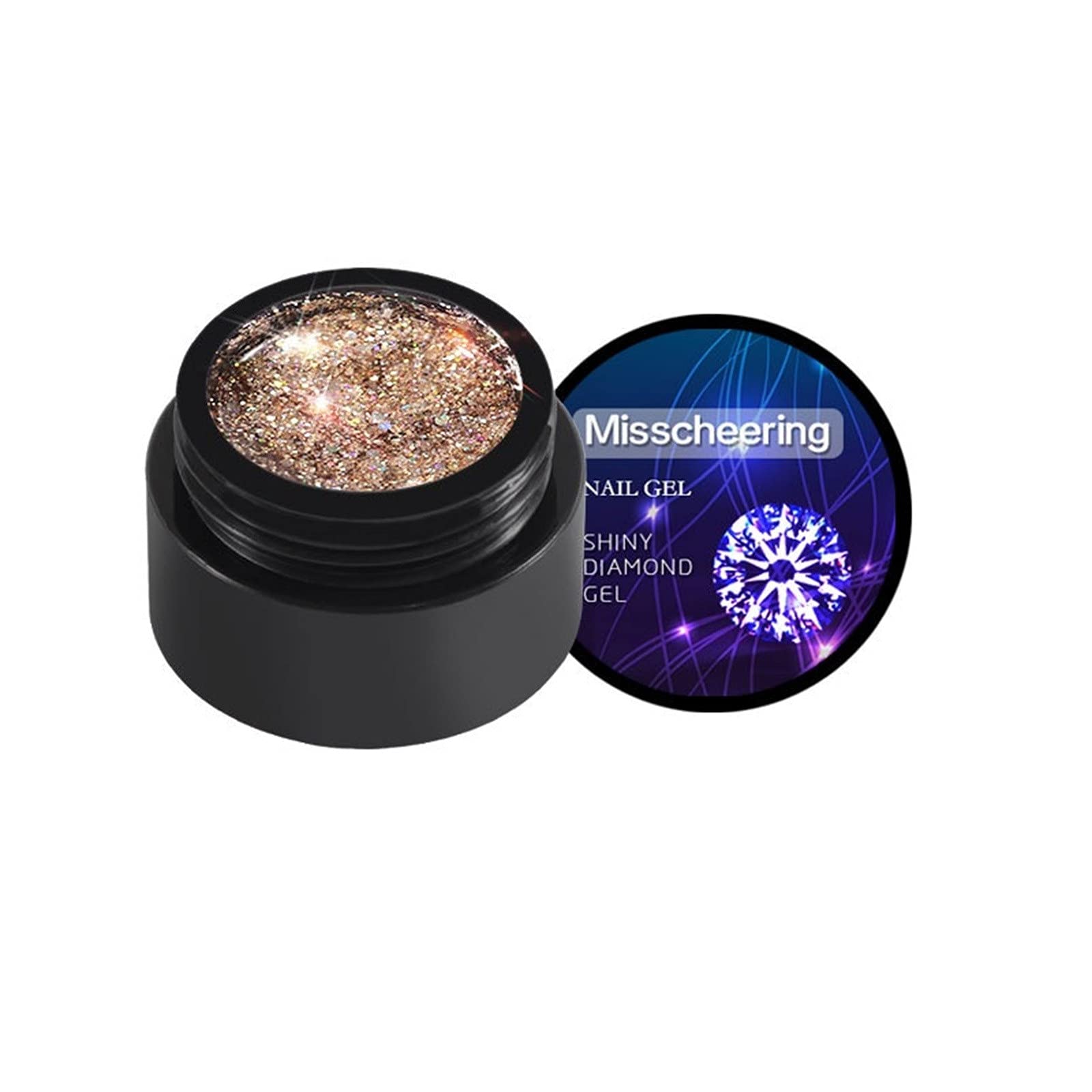 YaYiYa #ACQWNE Glitter Gel Nail Polish Set - 8 Shiny Sparkling Colors (5ml Each) for Long-Lasting Manicures, DIY Nail Art & Special Occasions