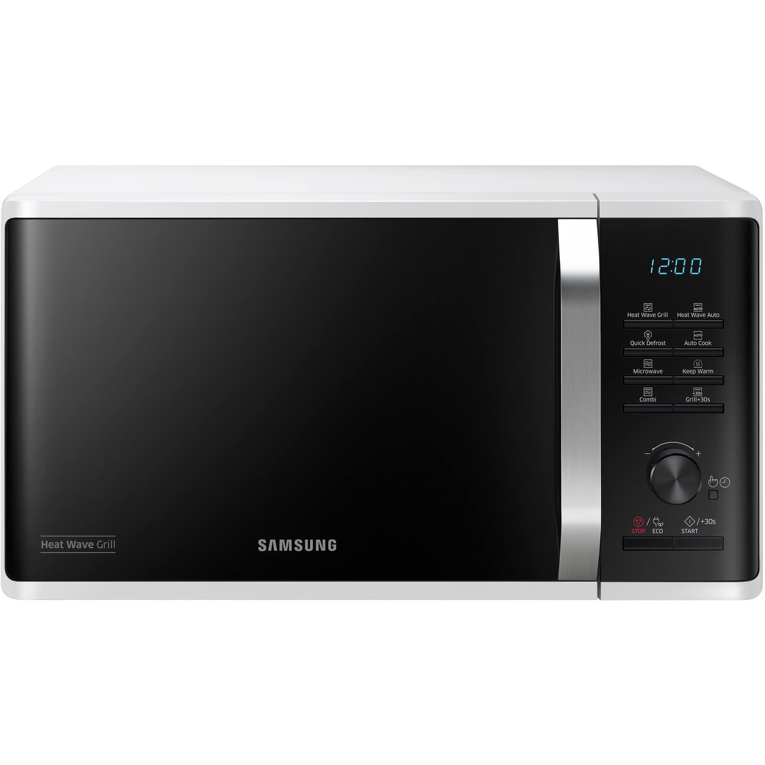 Samsung MG23K3575AW 800W 23L White Microwave Oven with Grill - Perfect for Small Kitchens, Dorms & Quick Meals