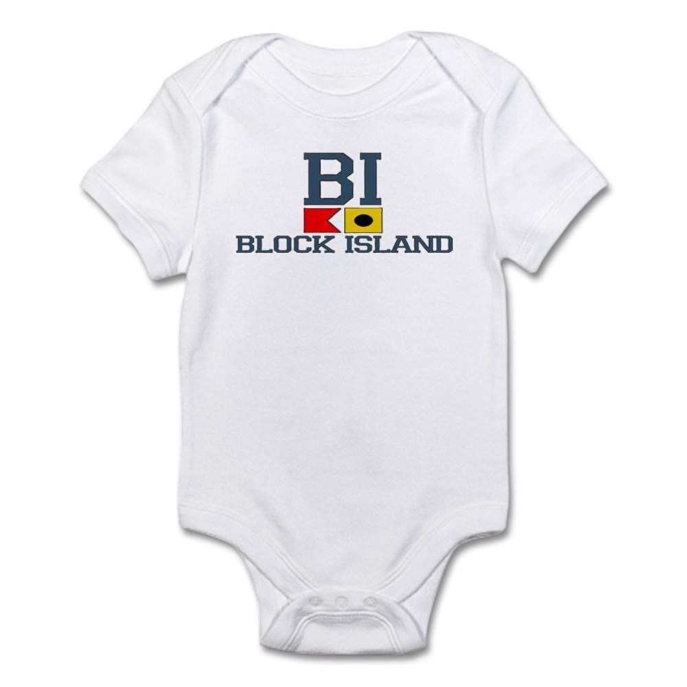 Block Island RI Nautical Design Baby Bodysuit - Cute Infant Onesie for Boys & Girls - Perfect for Beach Vacation, Family Photos & Coastal Themed Events