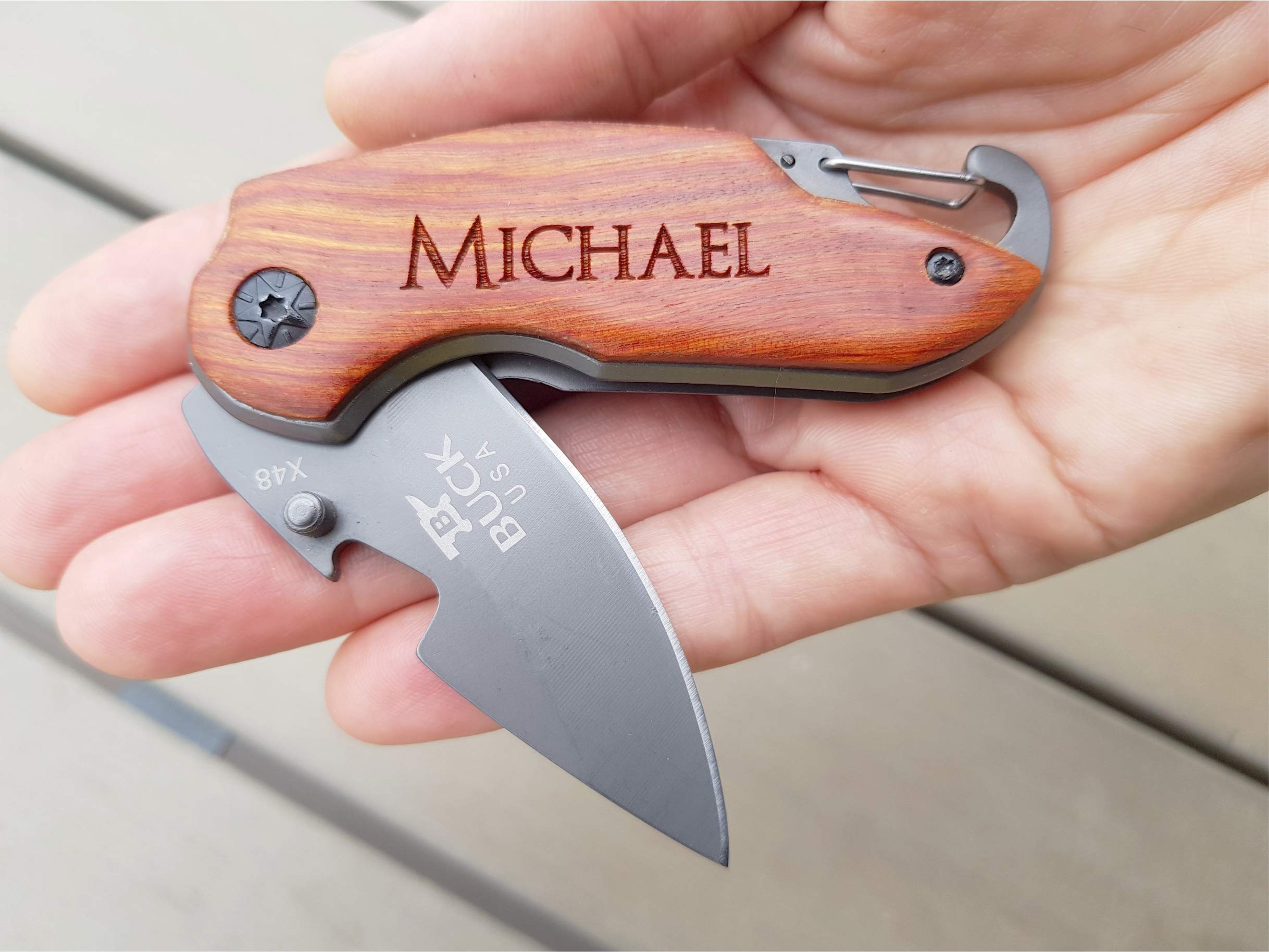 10-Piece Personalized Pocket Knife Set - Engraved Groomsmen Gifts for Dad, Husband, Brother & Boyfriend - Perfect for Weddings, Anniversaries & Outdoor Adventures