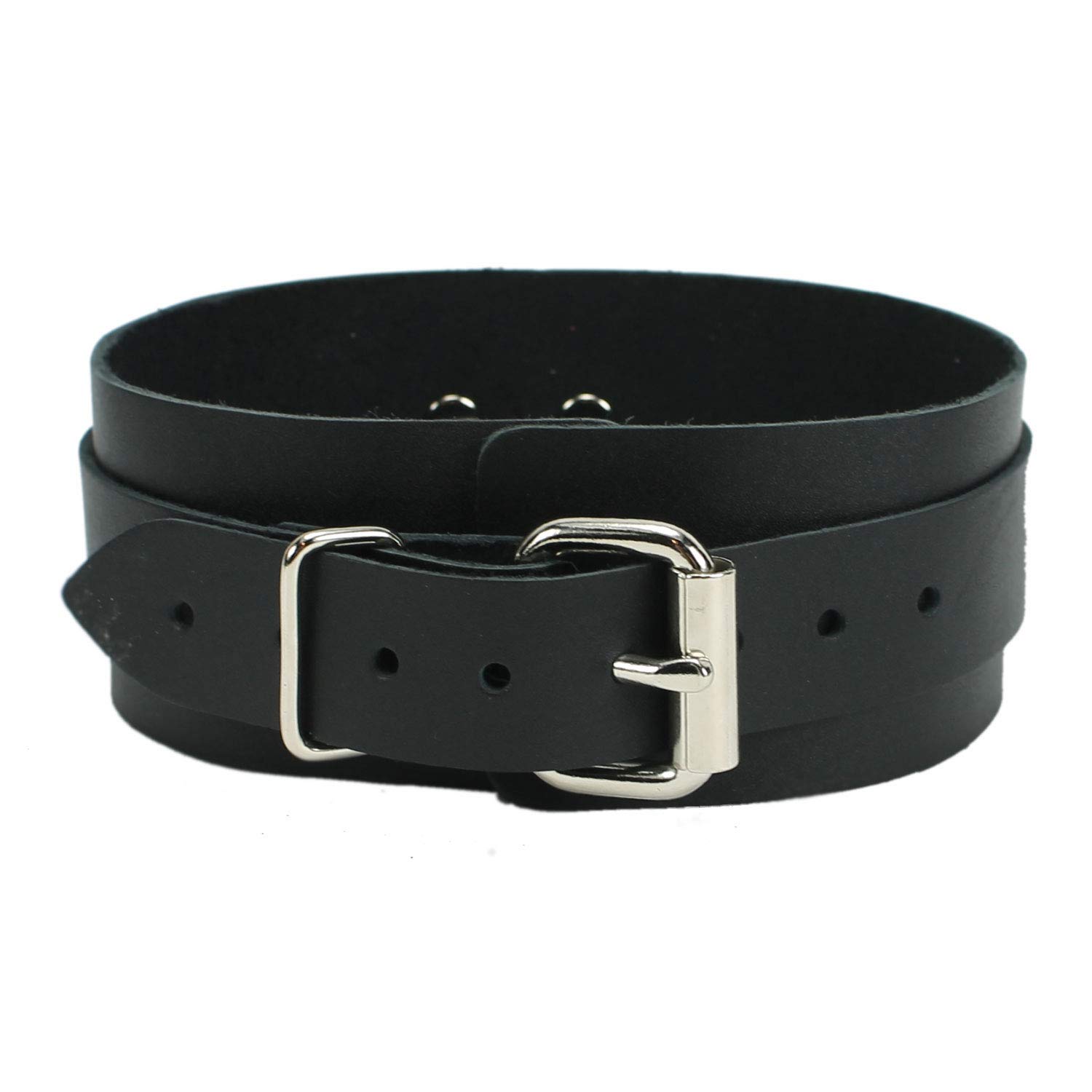 Premium Genuine Cow-Hide Leather Dog Collar and Leash Set - Royal Black, Small Size | Durable & Stylish for Daily Walks, Training & Outdoor Adventures