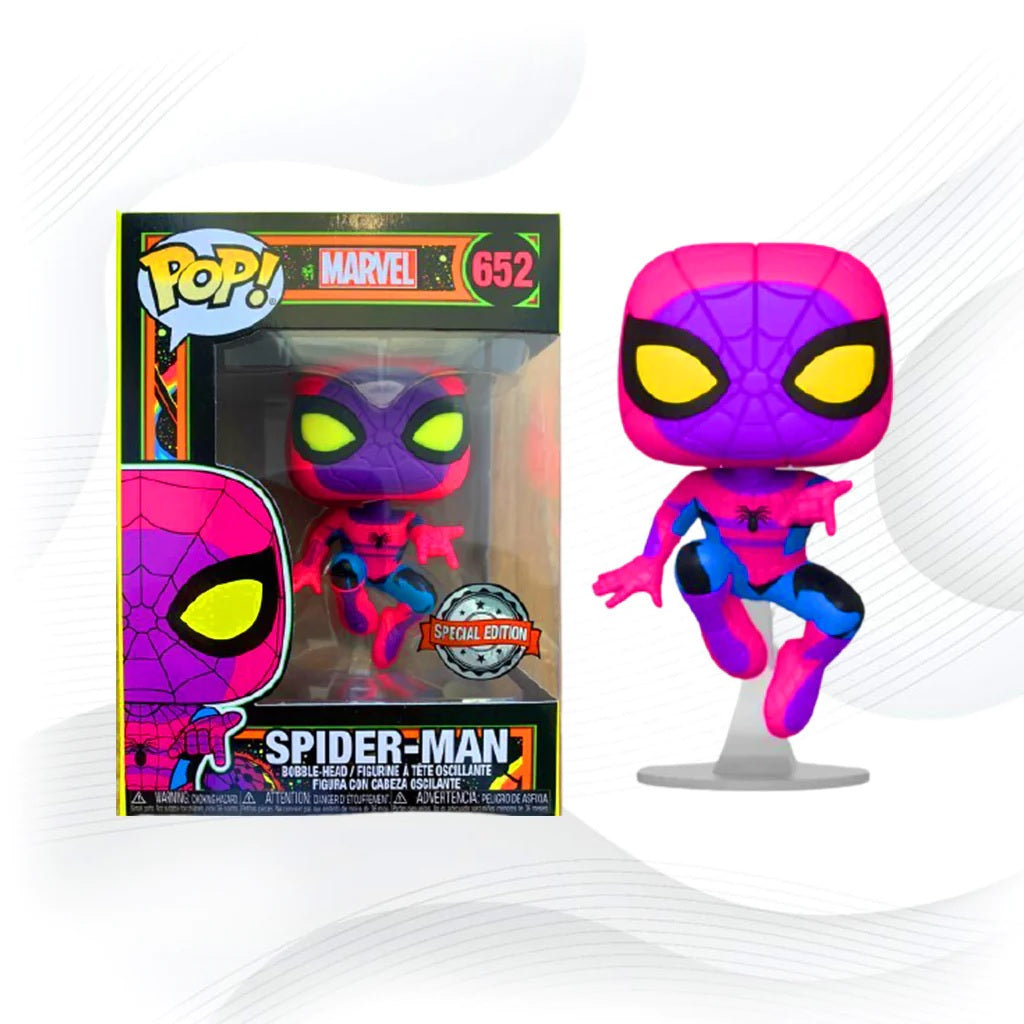 Funko Pop! Marvel BlackLight Collection - Limited Edition Glow-in-the-Dark Vinyl Figures for Marvel Fans | Perfect for Home Decor, Office Display & Comic Book Collectors