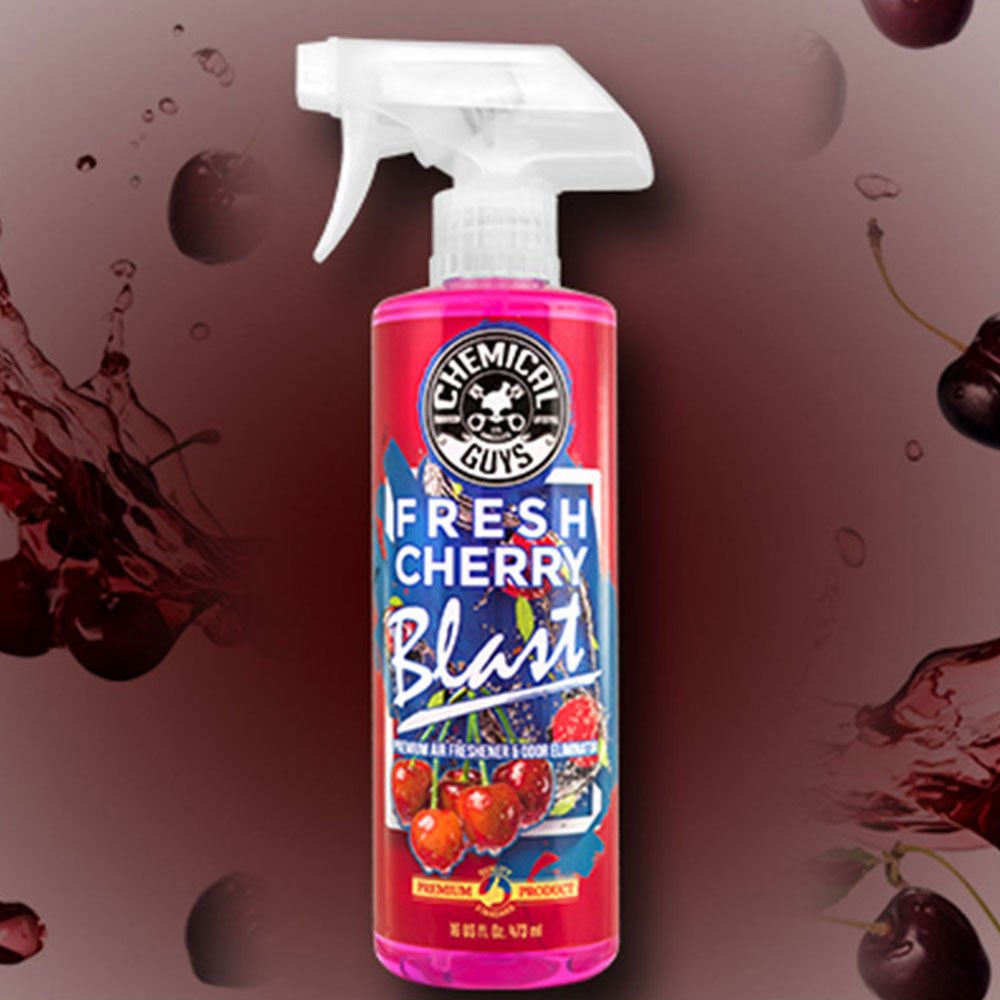 Chemical Guys AIR22816 Premium Air Freshener & Odor Eliminator - Fresh Cherry Blast Scent, 16 fl. oz | Car, Home & Office Air Freshener for Long-Lasting Fragrance