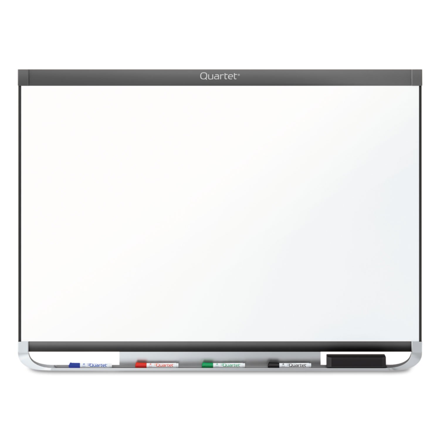 Quartet Magnetic Whiteboard 4' x 3' - Porcelain Dry Erase Board with Graphite Frame | Premium Office & Classroom Whiteboard for Presentations, Teaching & Home Organization (P554GP2)