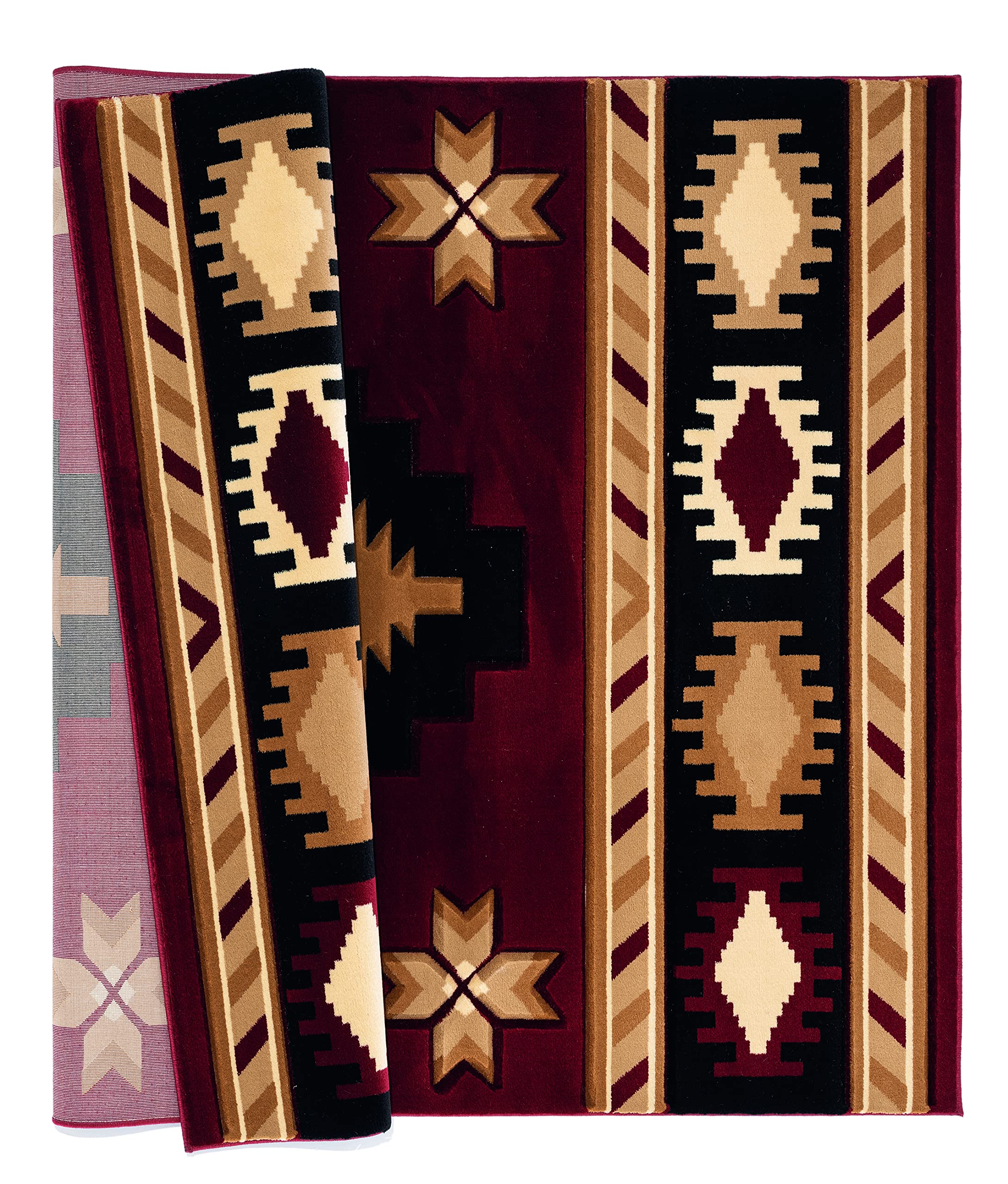 United Weavers of America Bristol Caliente Burgundy Round Area Rug 7'10