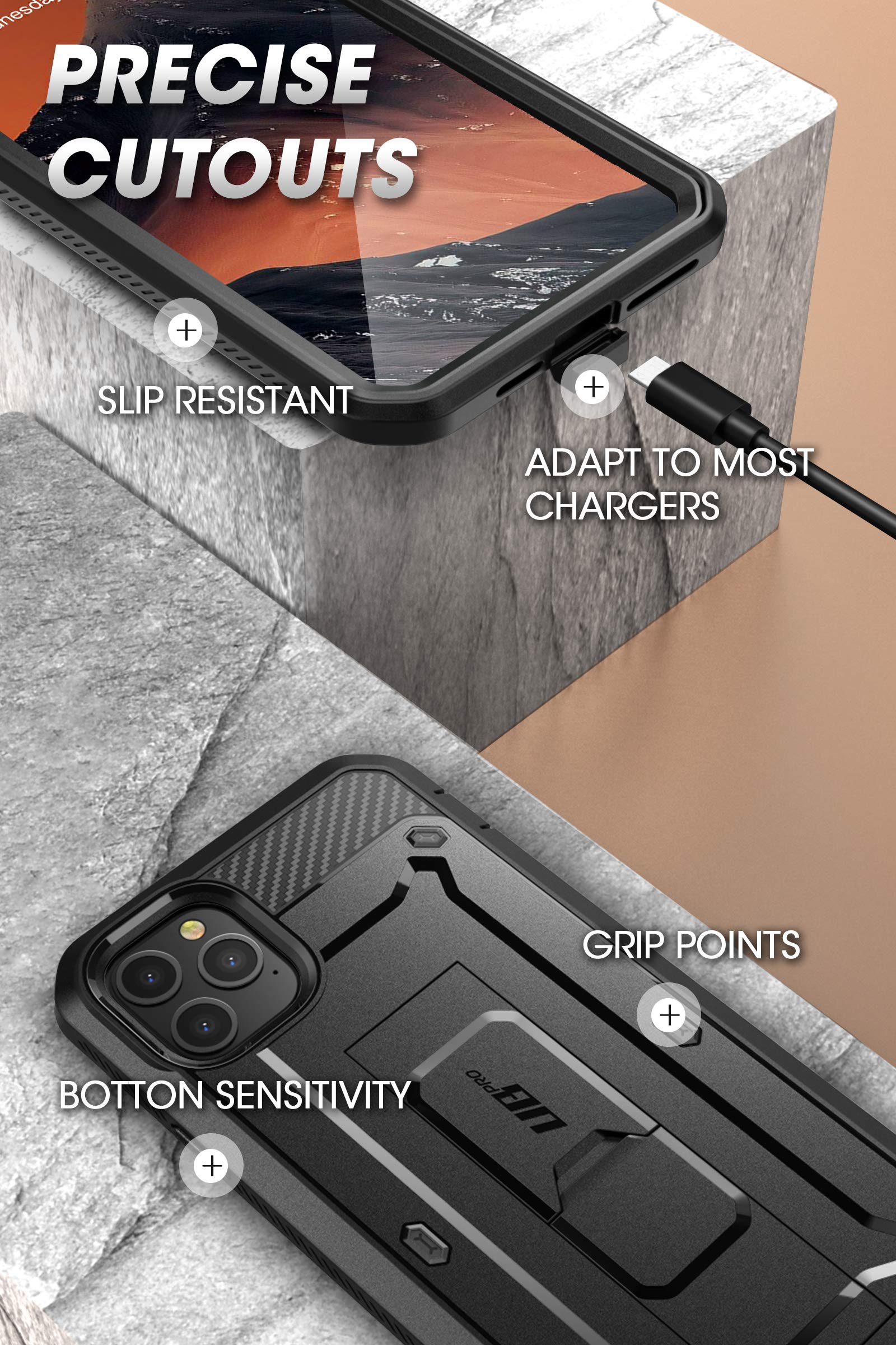SUPCASE Unicorn Beetle Pro Heavy Duty Shockproof Phone Case for iPhone 11 Pro Max 6.5