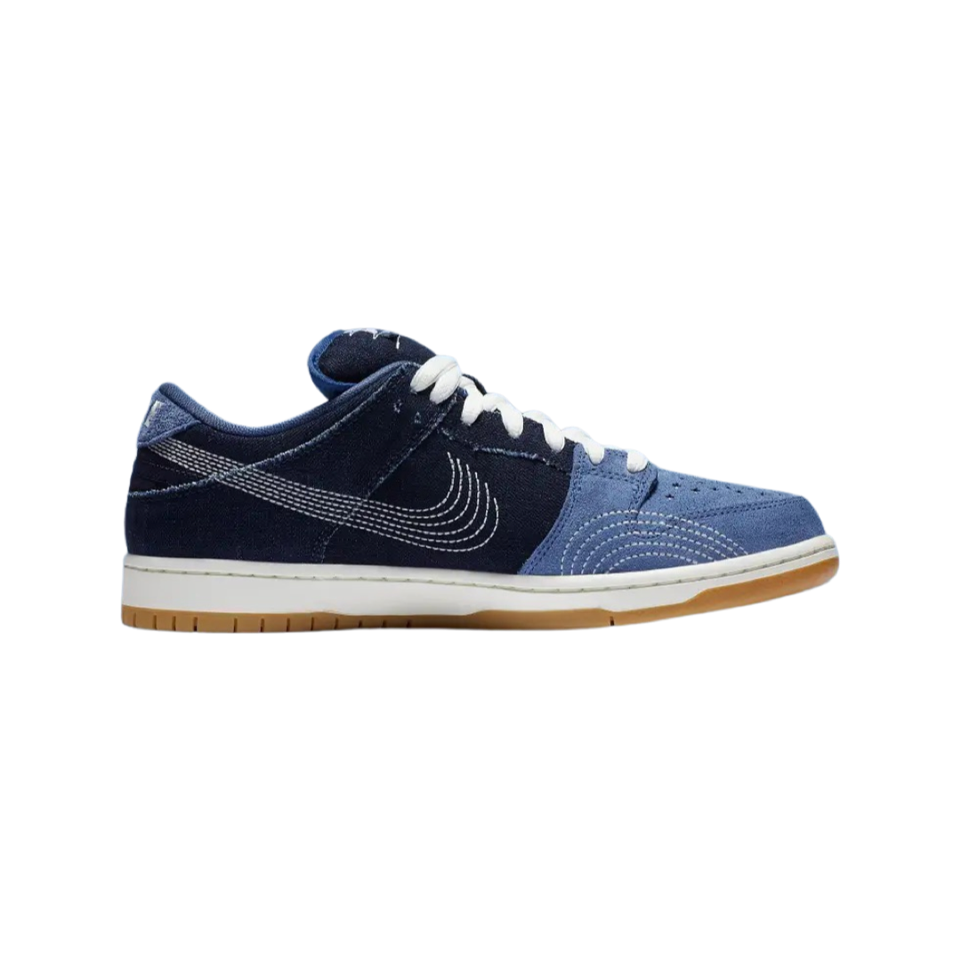 Nike SB Dunk Denim Sashiko Sneakers - Men's Skateboarding Shoes for Casual Wear & Street Style Fashion