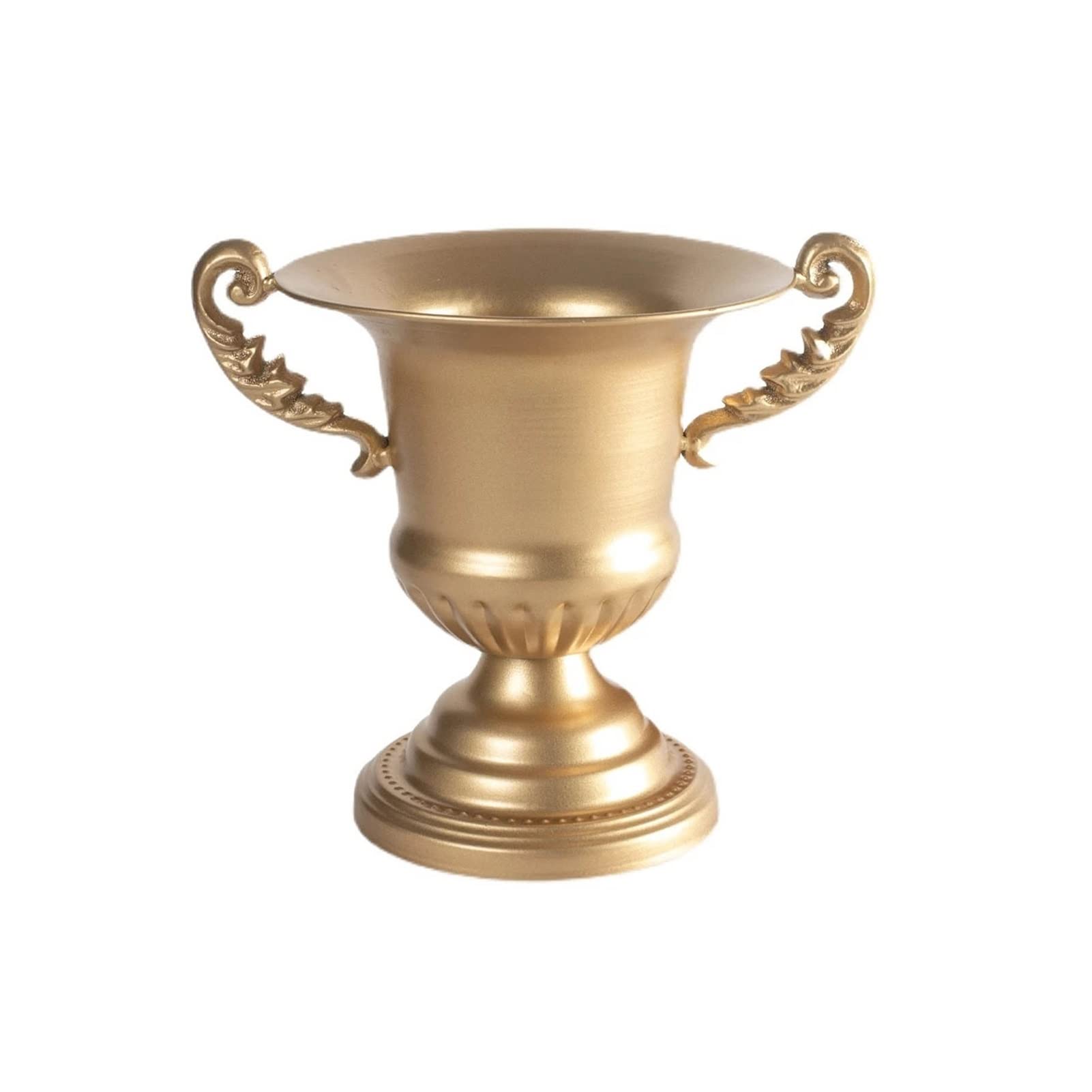 Vintage Golden Wrought Iron Flower Vase - European Style Home Decor for Living Room, Tabletop, and Flower Arrangement | Elegant Retro Design for Wedding, Dining Room, or Office Decoration (Color: Dark Bronze)