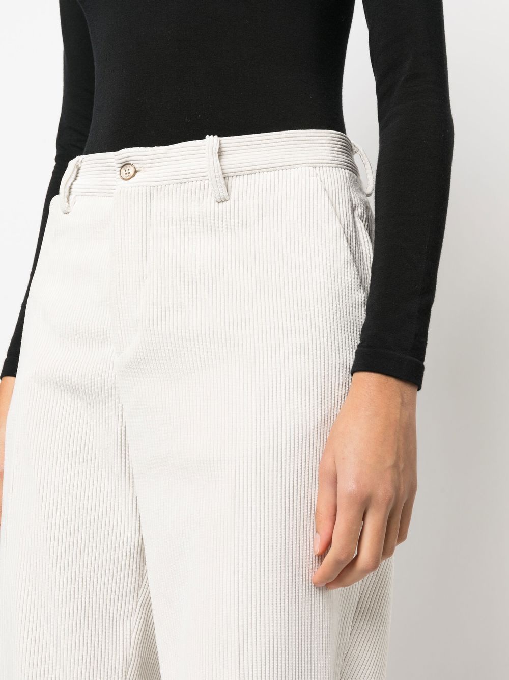 Premium White Briglia Trousers for Women - Comfortable High-Waisted Office Pants - Perfect for Business Casual & Professional Workwear