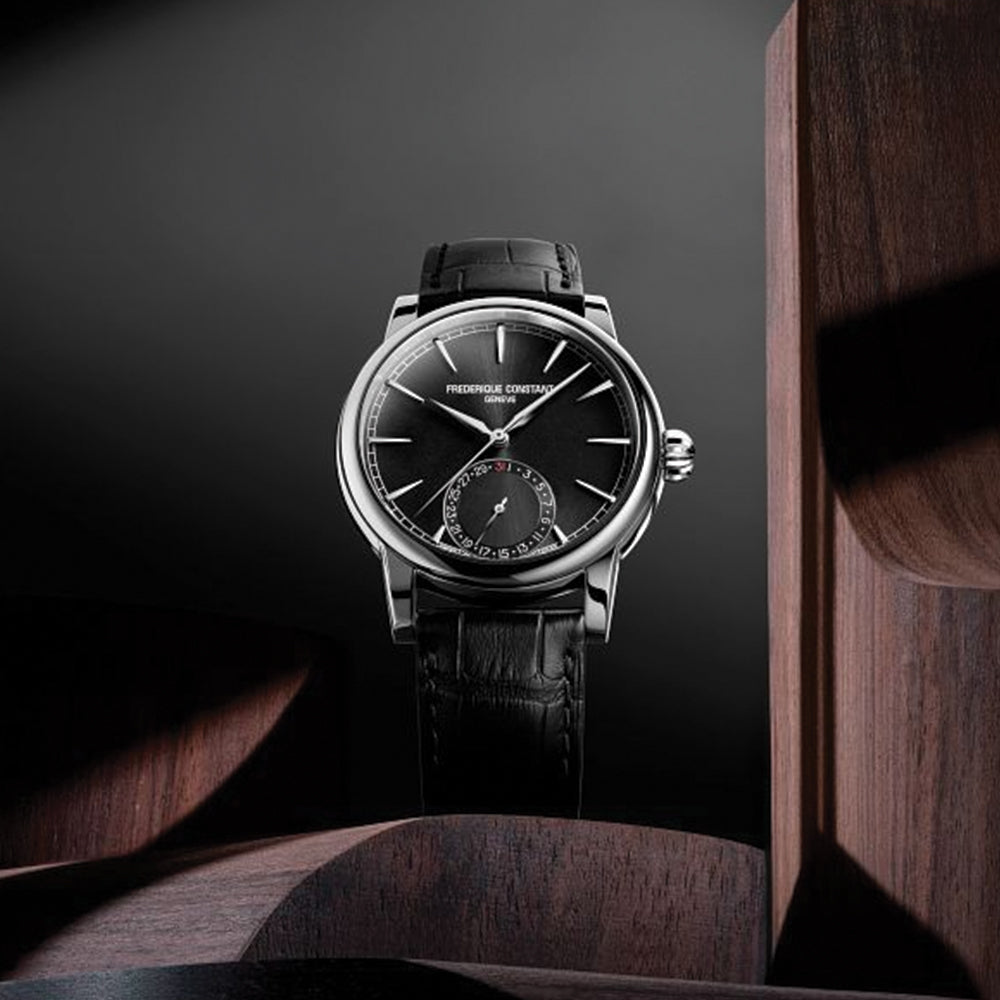 Classic Automatic Date Watch 40mm Black Leather Strap - Perfect for Business, Formal Events & Everyday Wear