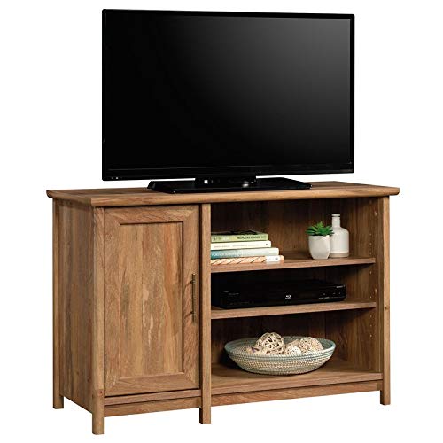 Pemberly Row Modern 42 Inch TV Stand Console - Solid Wood Entertainment Center for Living Room, Bedroom - Stylish Sindoori Mango Finish - Perfect for Flat Screen TVs & Media Storage