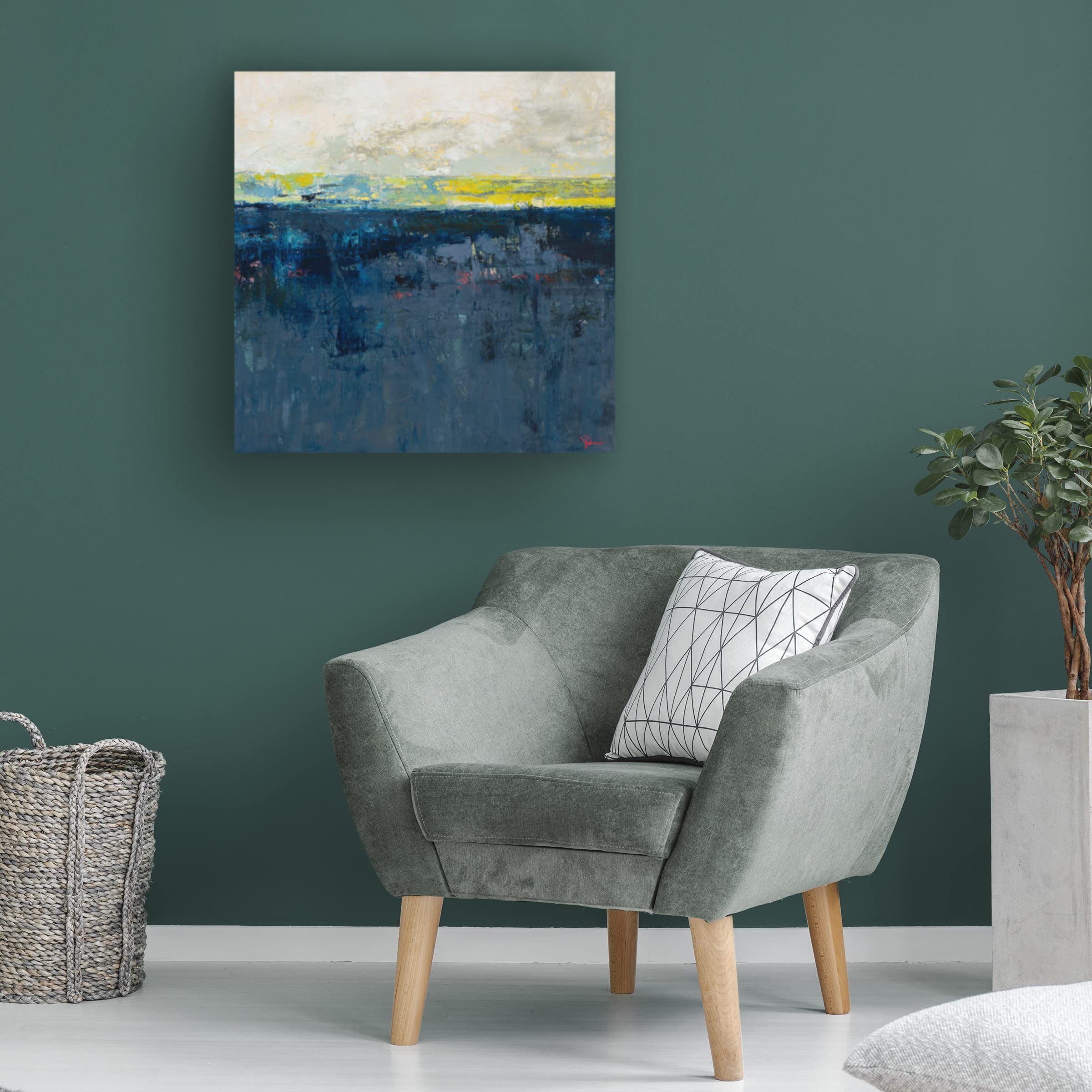 Patrick Dennis 'Clean Slate' Canvas Wall Art - Modern Abstract Painting for Living Room, Bedroom & Office Decor | Trademark Fine Art Collection
