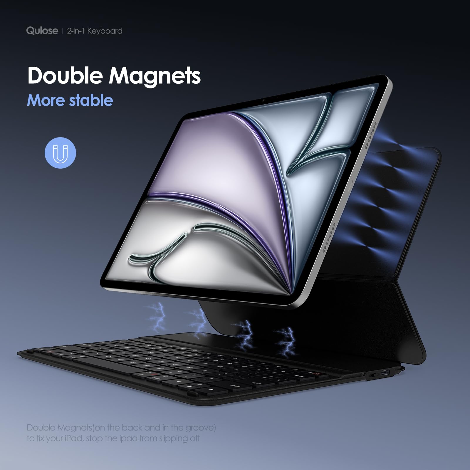 Premium Bluetooth Magnetic Keyboard Case for iPad Air 11-inch (M2) 2024 & 10.9