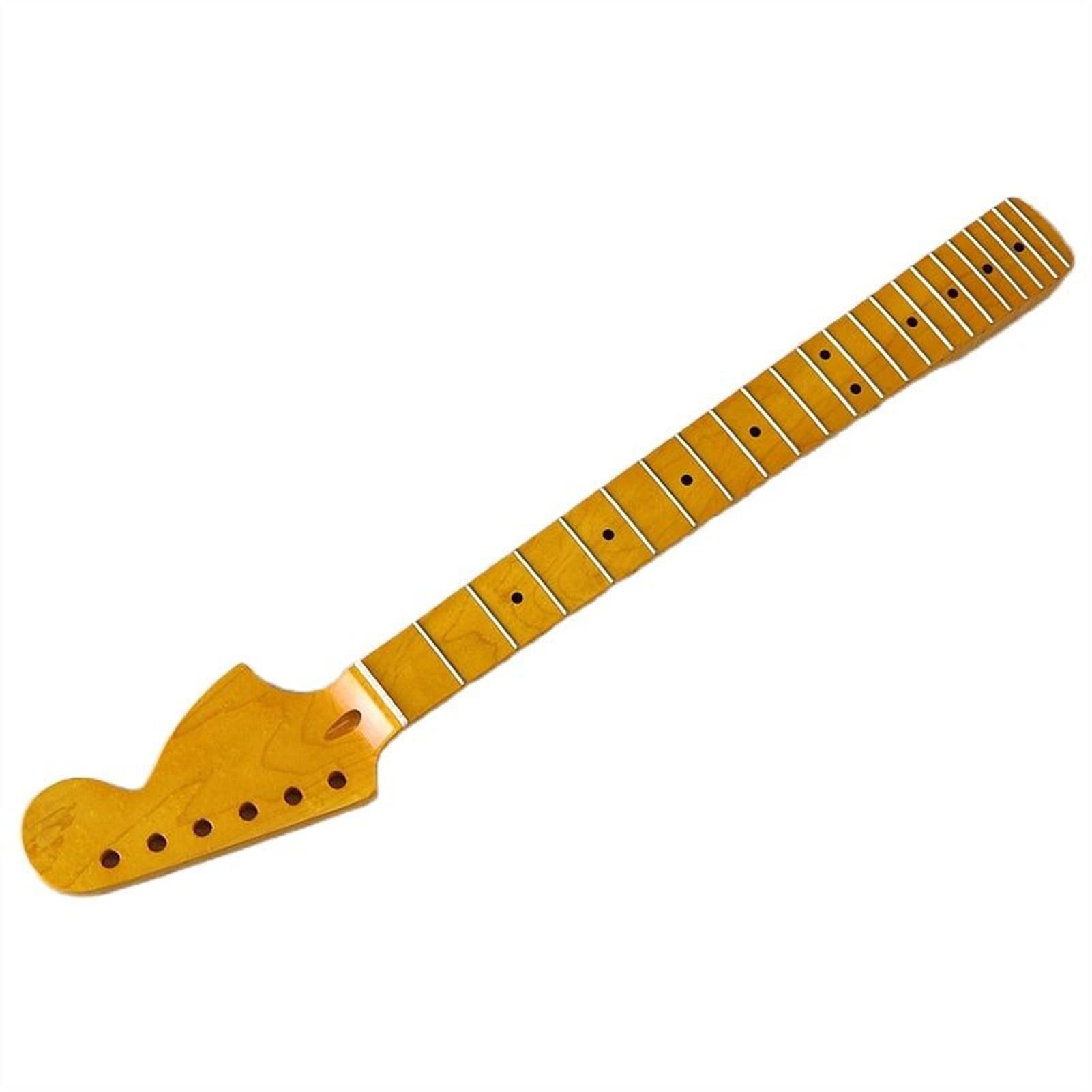 Maple Electric Guitar Neck - 6 String ST Style with 22 Frets & Large Headstock for Replacement & DIY Projects | Perfect for Rock, Blues & Metal Performances