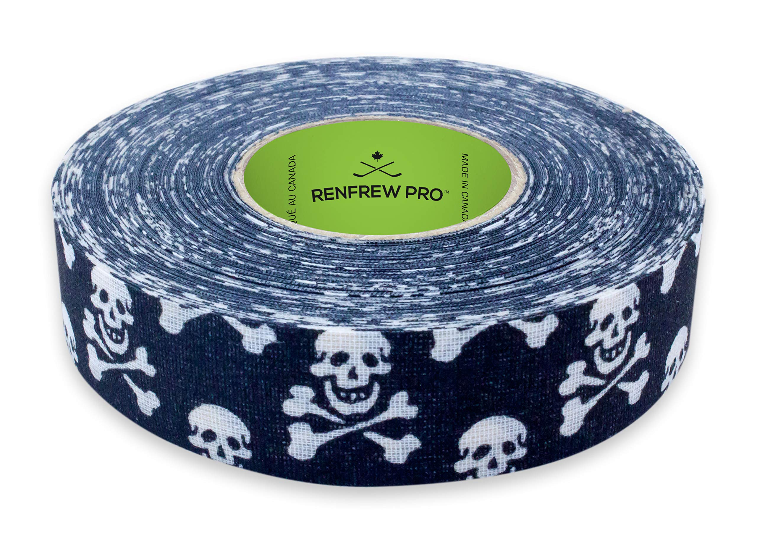 Renfrew Pro Skull & Crossbones Hockey Stick Grip Tape - Non-Slip Athletic Grip for Hockey, Lacrosse, Baseball & Field Hockey - Durable Cloth Sports Tape for Enhanced Control and Performance