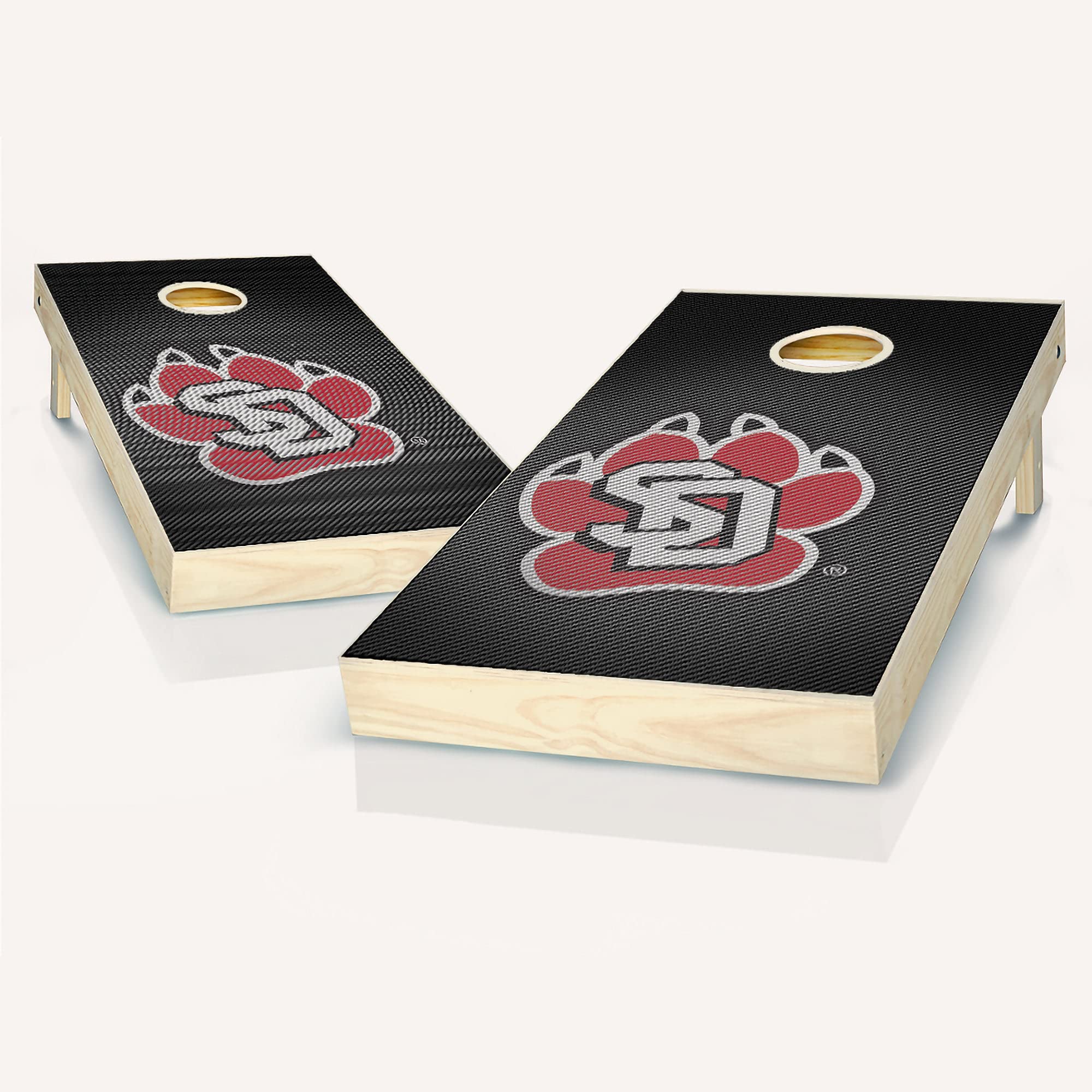 Premium Slanted Cornhole Game Set - 2 Wooden Boards & 8 Bean Bags for Backyard, Tailgate, and Outdoor Parties | American-Made Cornhole Game for Adults & Kids