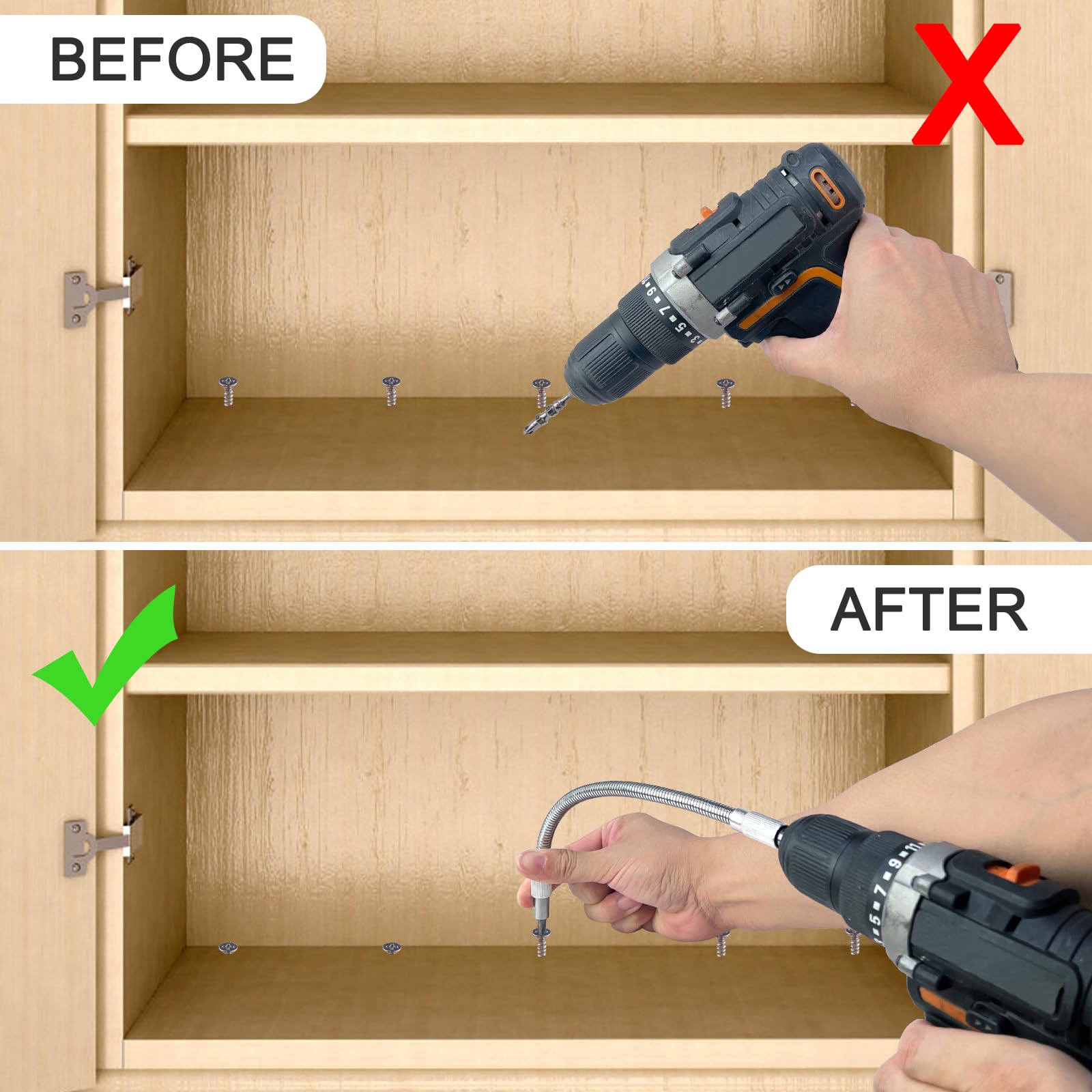 Flexible Drill Bit Extension - 7.9