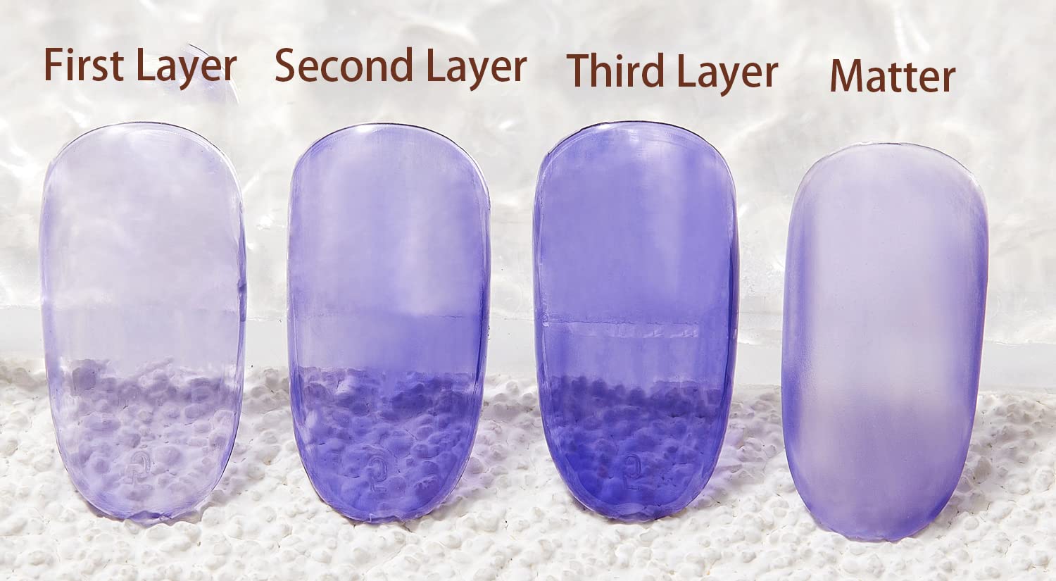 Icy Translucent UV LED Gel Nail Polish - Glass Natural Colors, Cruelty-Free 15ml/0.5oz Jelly Gel Polish for Salon & Home Manicure | Perfect Gift for Women & Girls | Great for Nail Art, Parties, Weddings & Everyday Wear