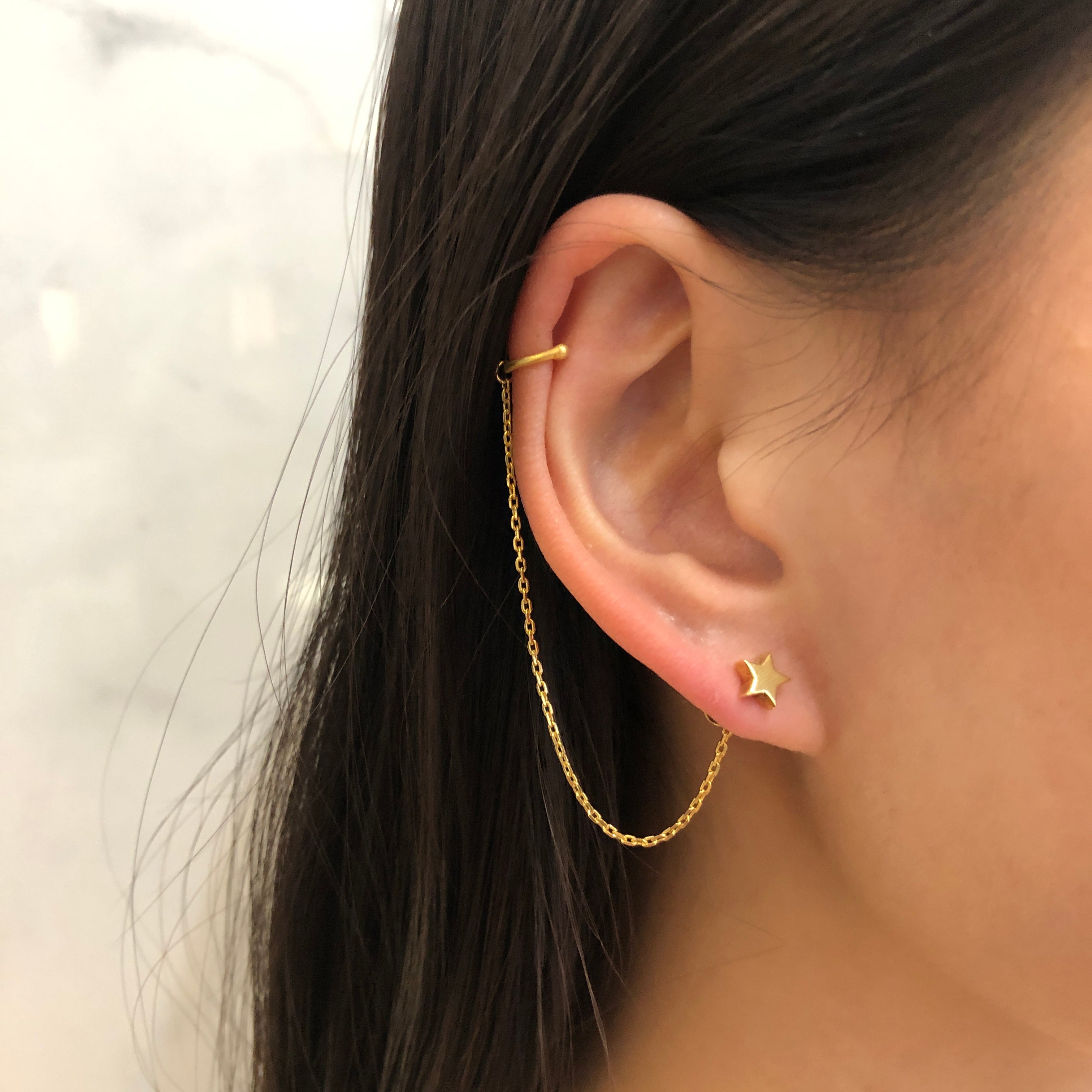 Matte Gold Star Earrings for Women - Trendy Dainty Stud Earrings for Everyday Wear, Gift Giving & Special Occasions