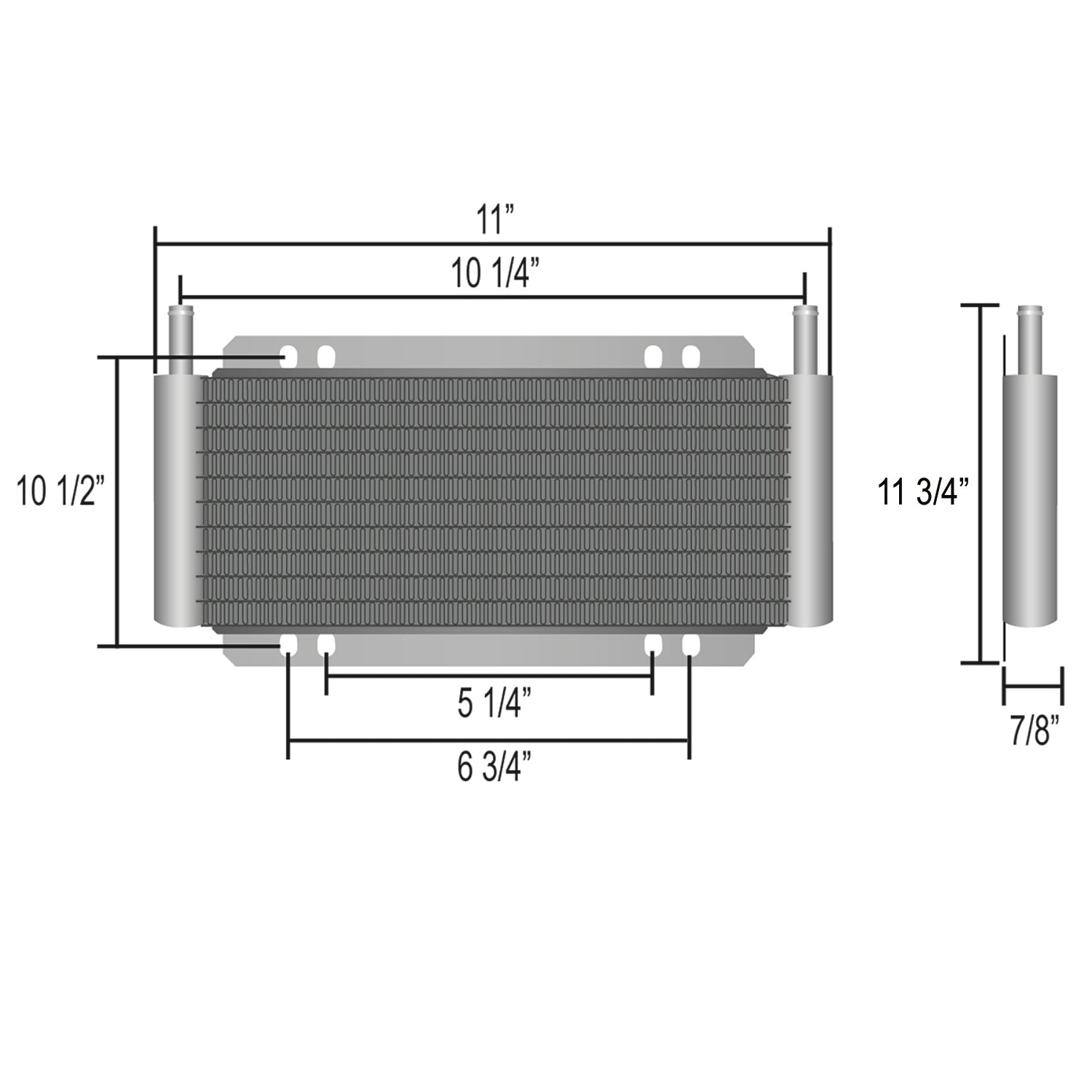 26 Row 3/8 Inch 6AN Hose End Engine Transmission Oil Cooler with Electric Fan Kit - High Performance Cooling for Cars, Trucks & Off-Road Vehicles