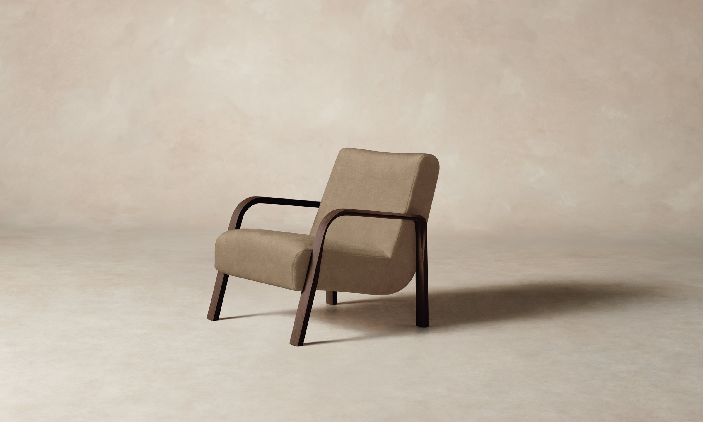 Felix Chair - Premium Mohair Upholstery in Almond | Stylish & Comfortable Living Room Seating for Home & Office