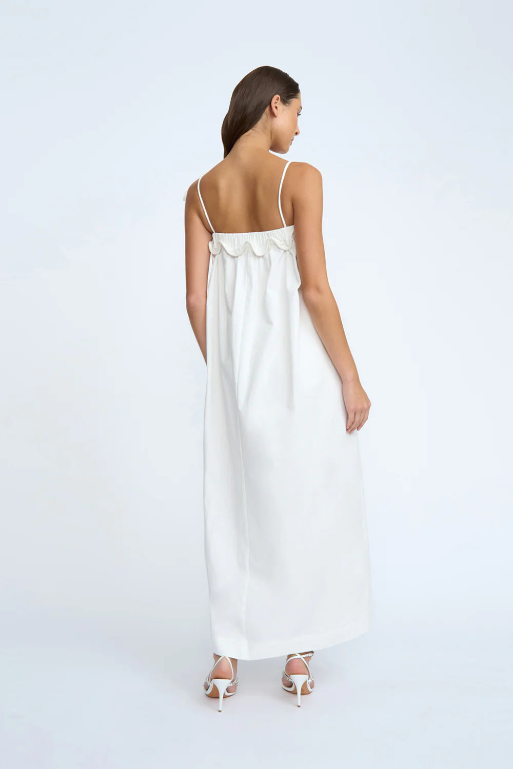 Floral Print Sun Dress for Women - Ivory Summer Maxi Dress - Perfect for Beach, Vacation & Casual Outings