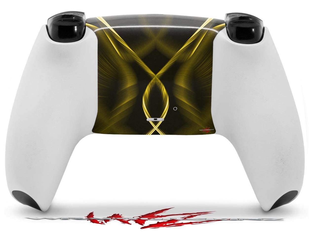 PS5 DualSense Skin Wrap - Abstract Yellow for Gaming & Protection