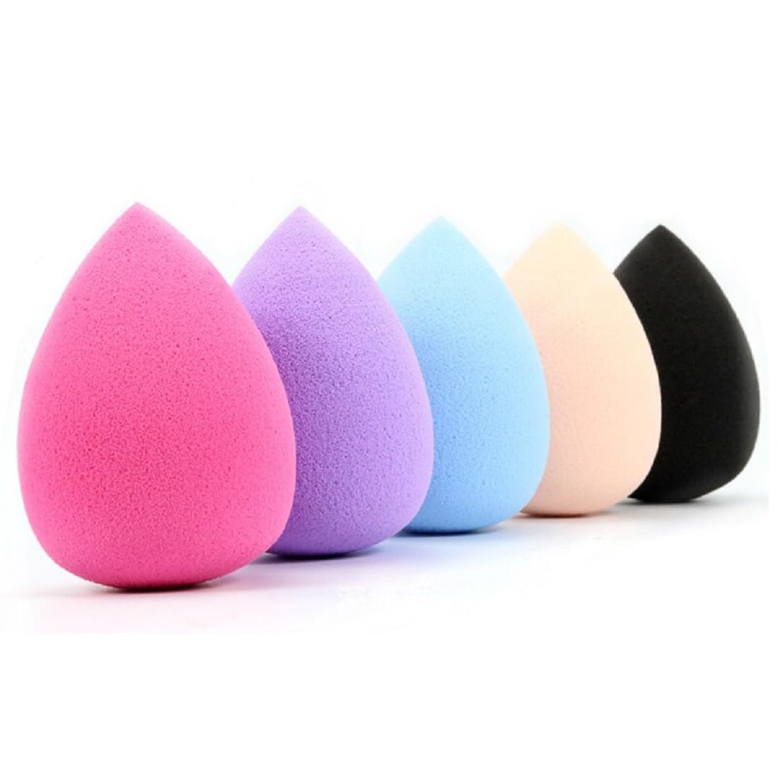 Beautiflame Mini Blender Set - 2Pcs Makeup Sponge & Finger Puff for Flawless Foundation Application | Portable Cosmetic Blender for Travel, Home & Professional Makeup Kit