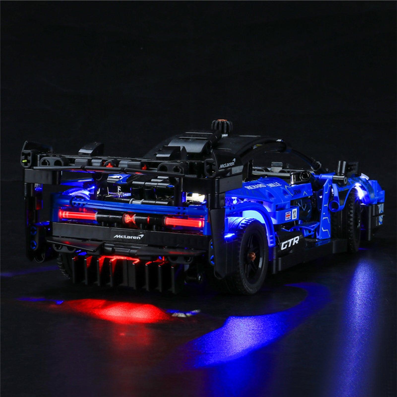 LEGO Technic McLaren Senna GTR 42123 Light Kit - Upgrade Your Model Car with LED Lights for Realistic Display & Night Showcase