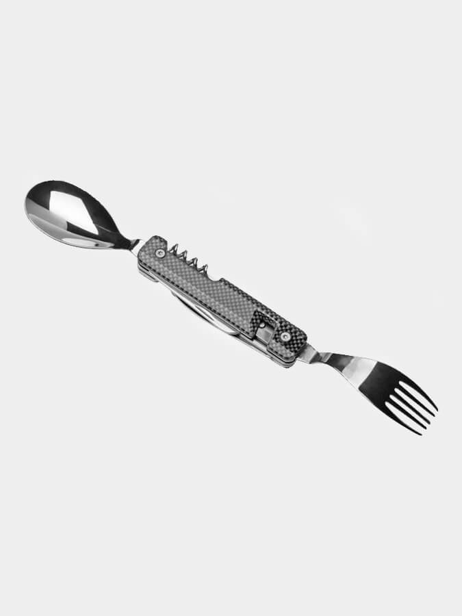 Akinod 13H25 12-Piece Stainless Steel Multifunctional Cutlery Set - Perfect for Camping, Picnics & Outdoor Adventures